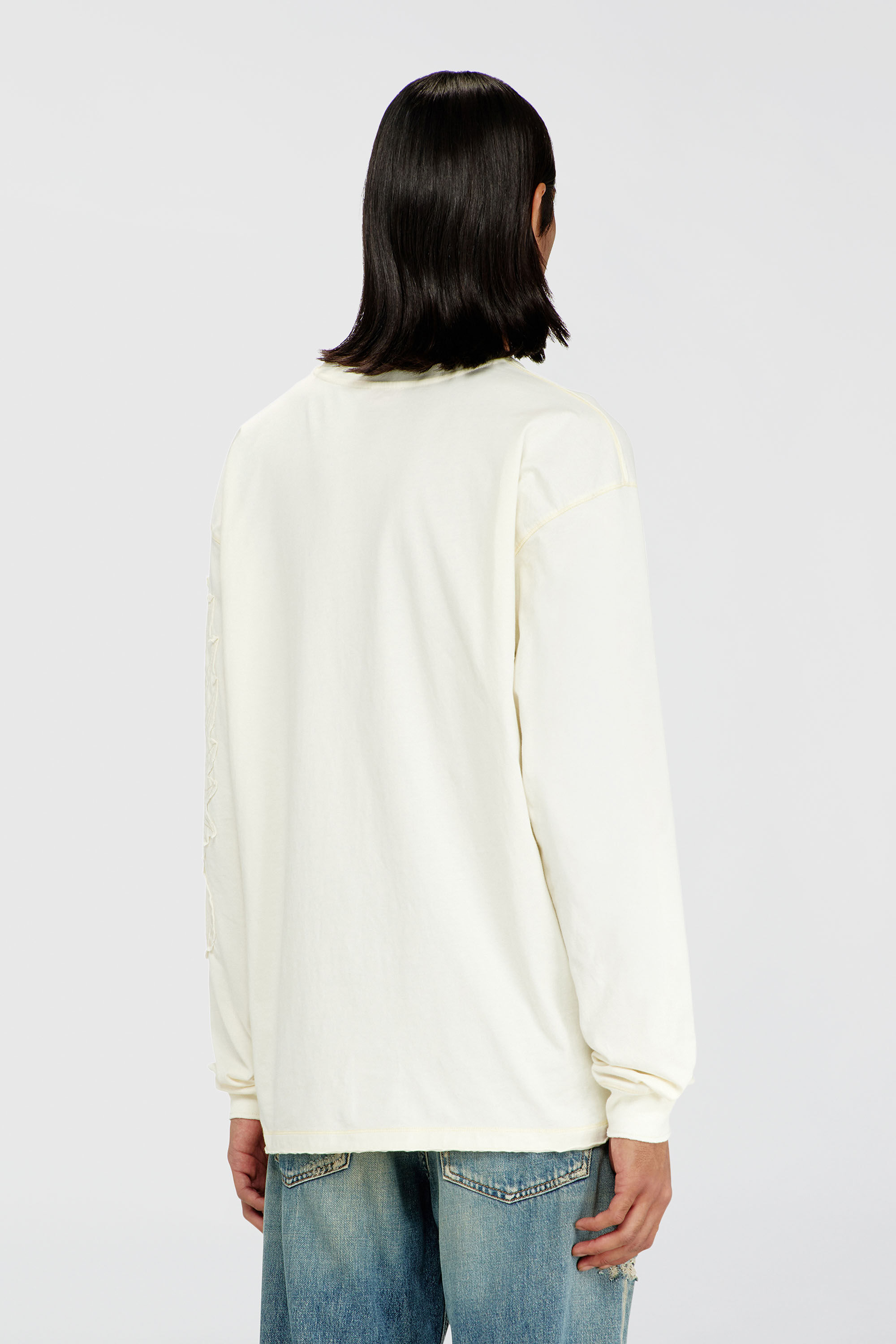 Diesel - T-NORM-LS-AA3, Male's 長袖Tシャツ in ホワイト - 4