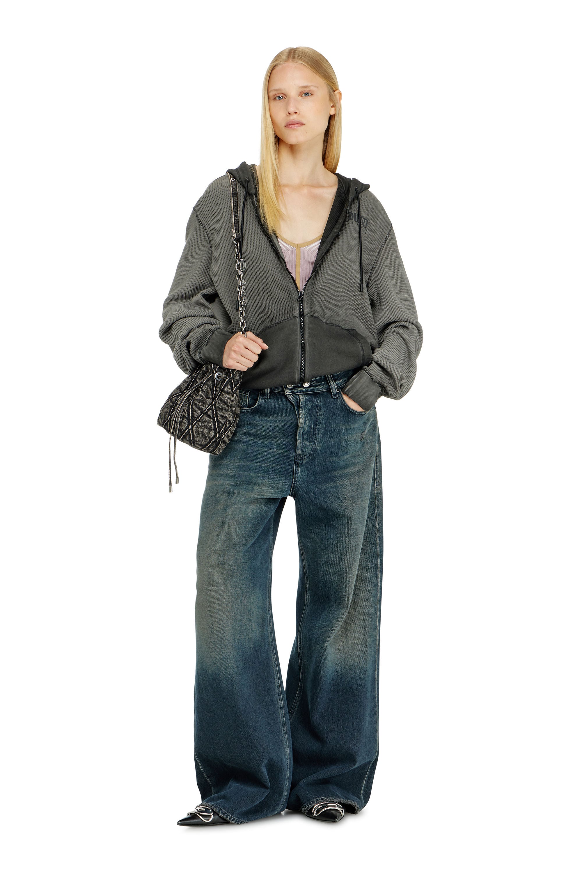 Diesel - Female's Relaxed Jeans 1996 D-Sire 09N67, ダークブルー - 1