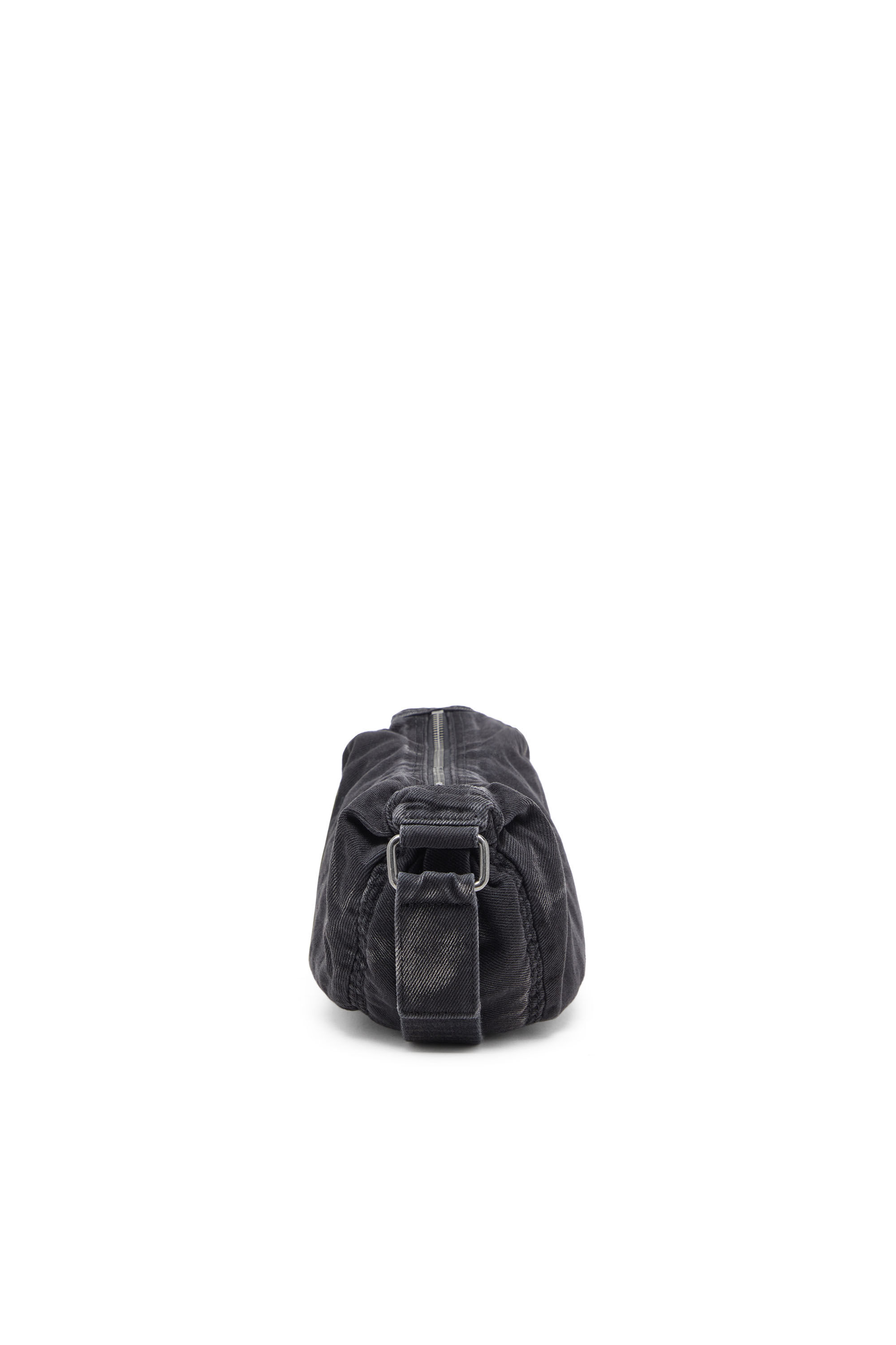 Diesel - RAVE CROSSBODY X, Male's Rave-Small crossbody bag in faded denim in ブラック - 4