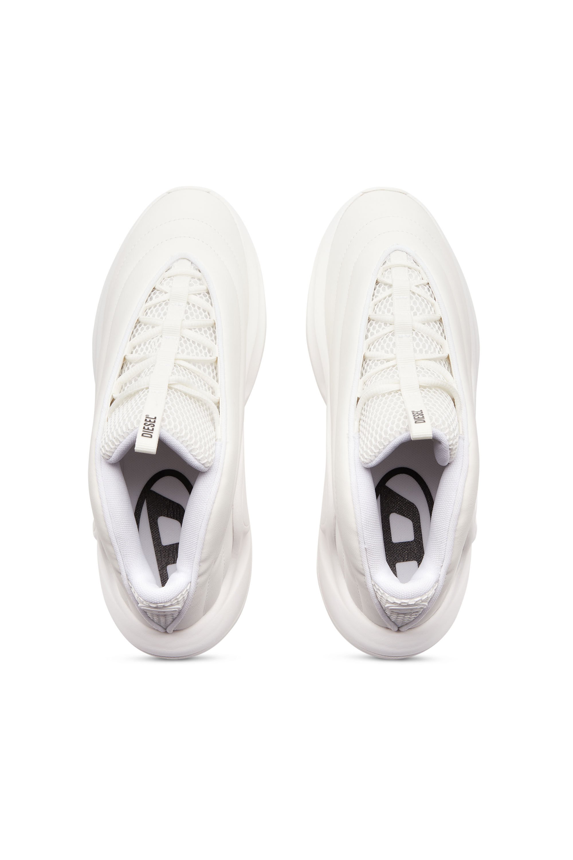 Diesel - S-D-RUNNER X, Unisex's S-D-Runner X-Slip-on sneakers with matte Oval D instep in ホワイト - 5