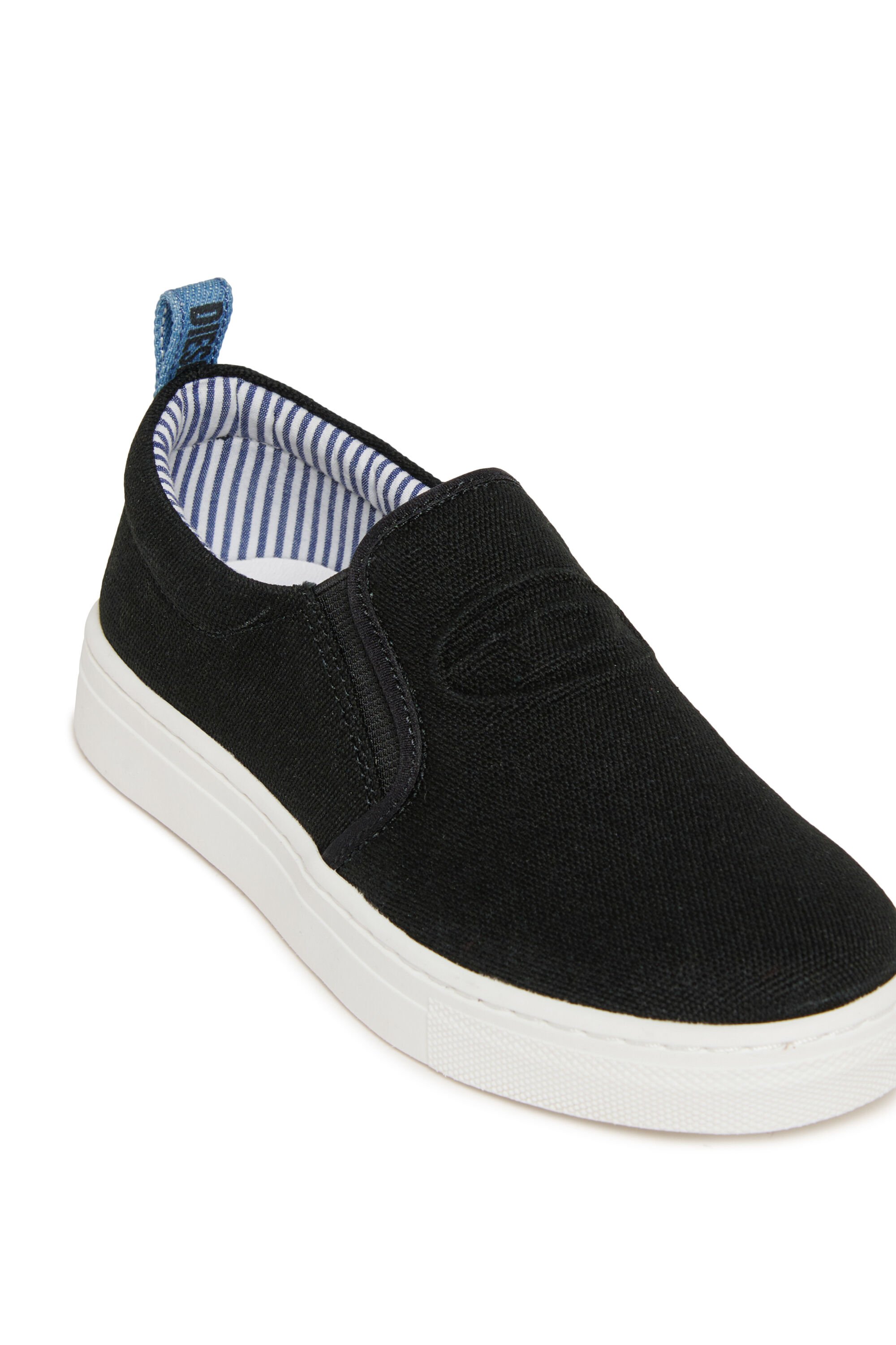Diesel - S-SLIPGAB, Unisex's S-SLIPGAB-Slip-on sneakers in cotton in ブラック - 4