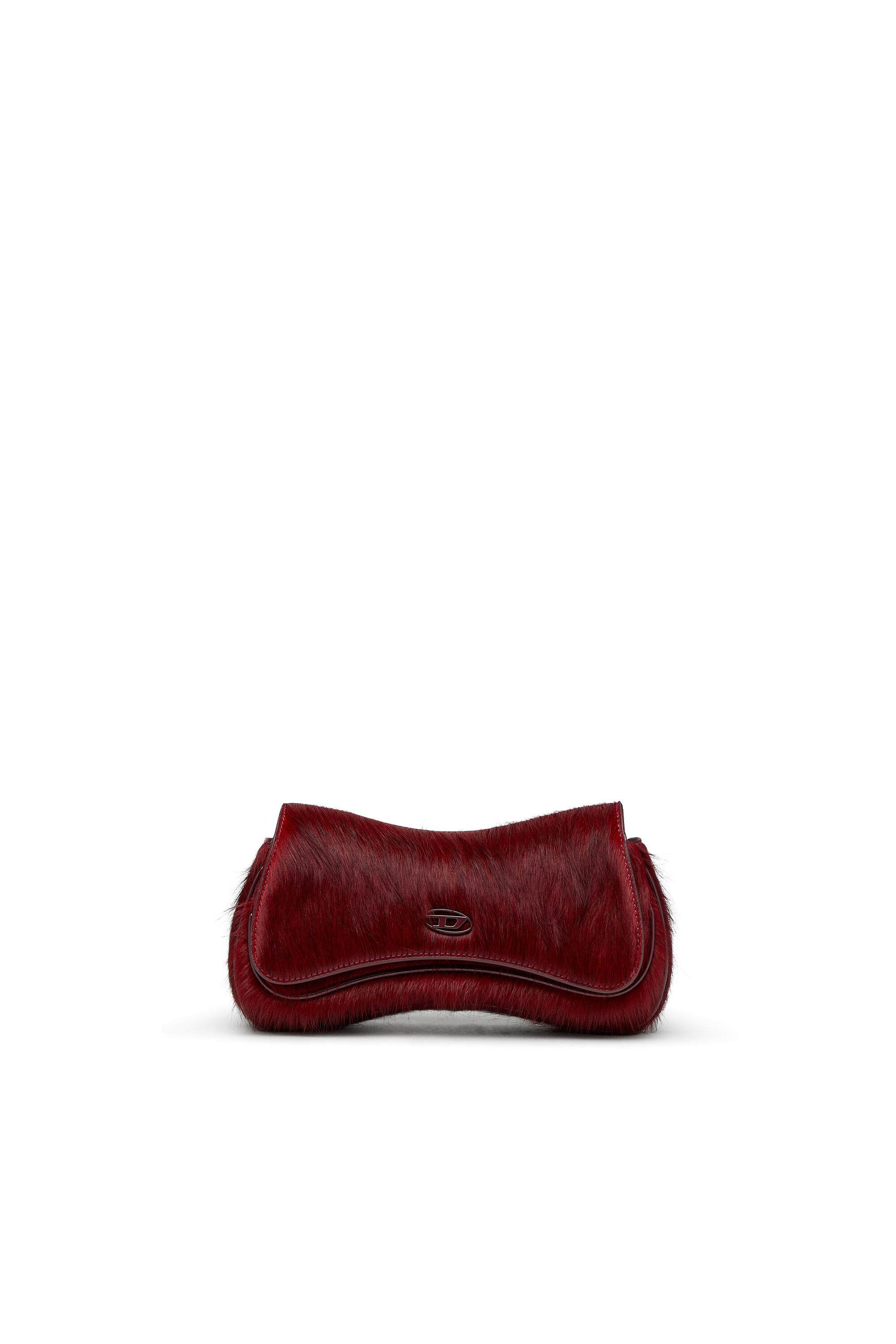 Diesel - PLAY CLUTCH, Female's Play-Clutch in coloured hairy leather in バーガンディー - 2