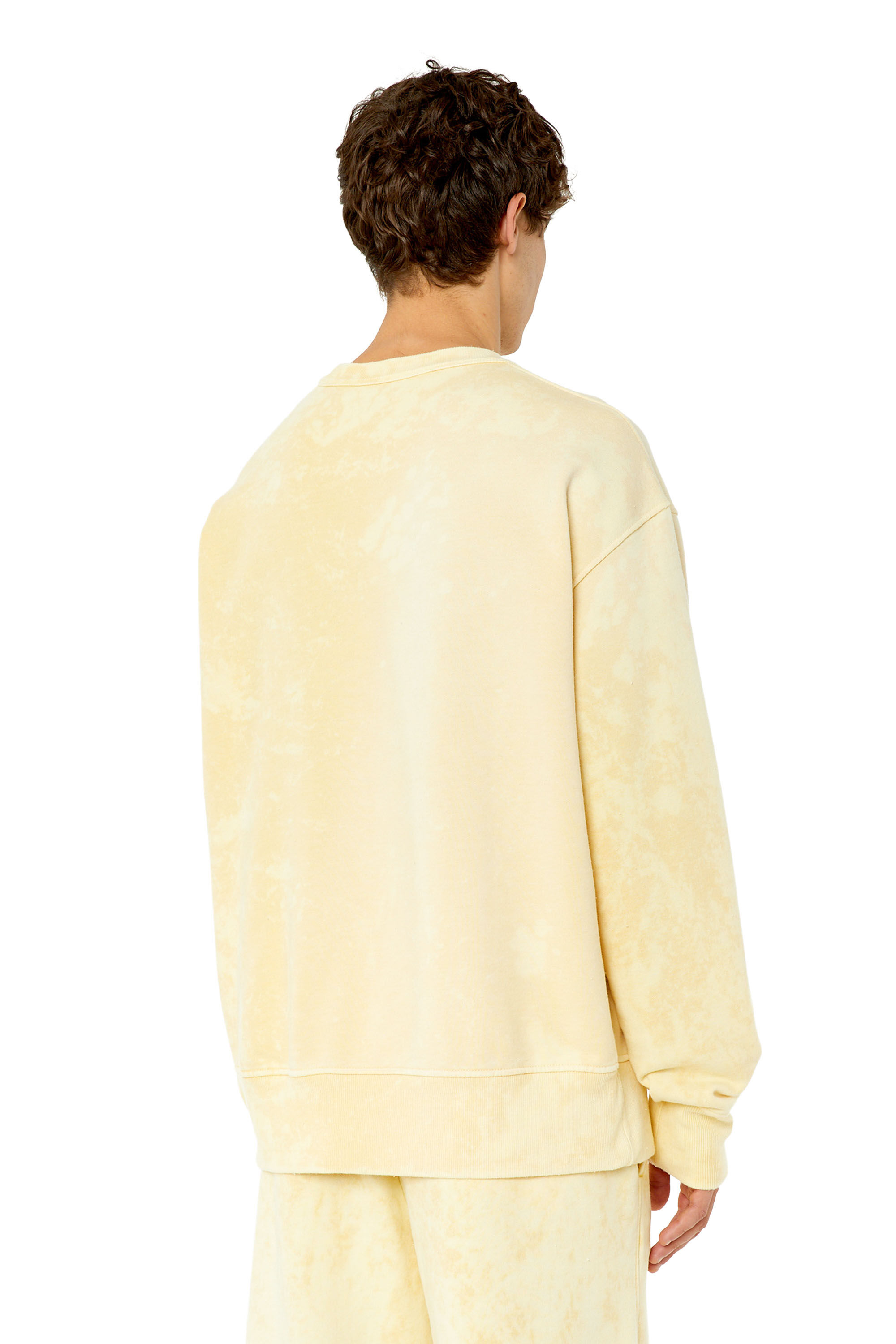 Diesel - S-MACS-G1, Male's スウェット リラックスフィット in Yellow - 5