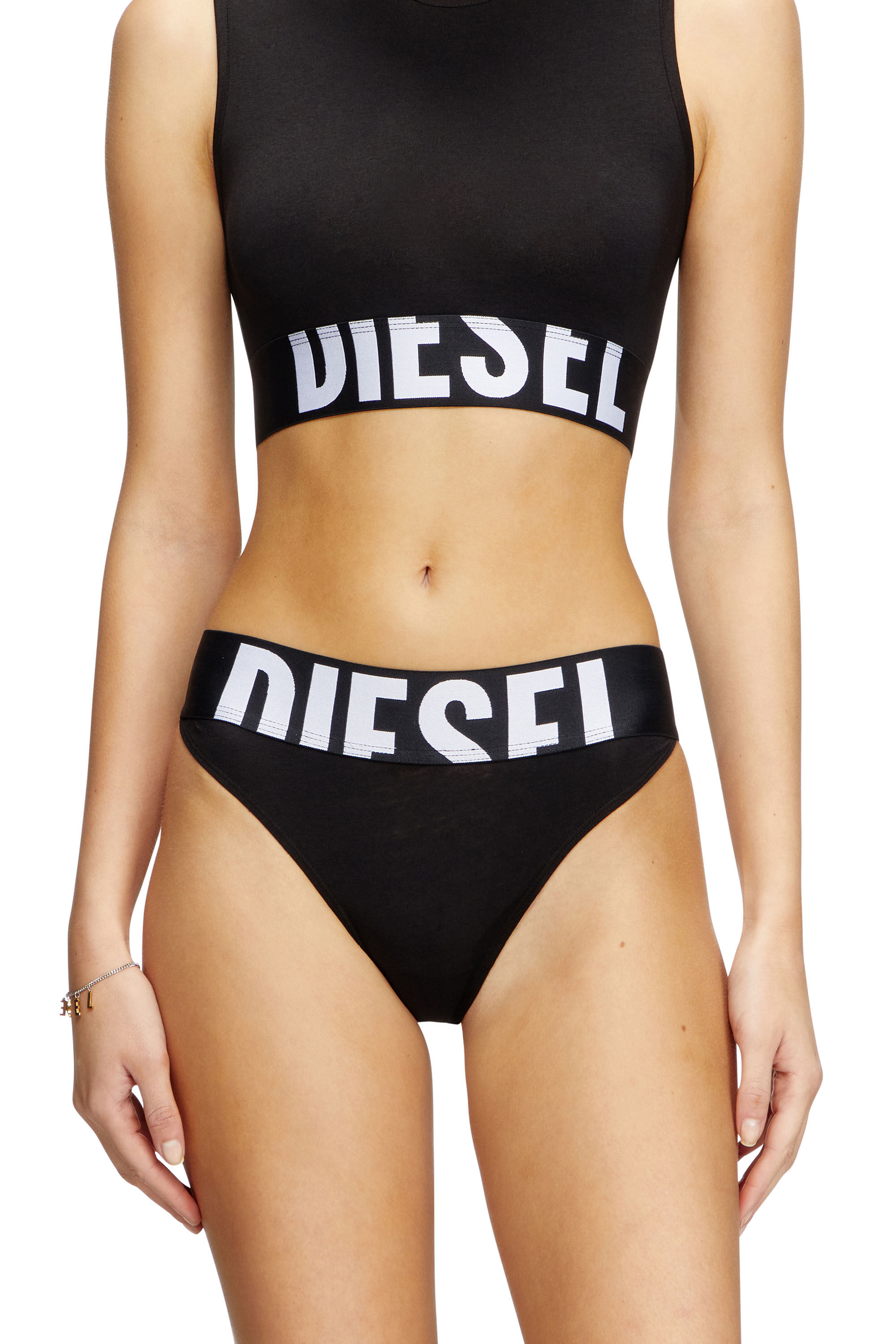 Diesel - LOLA-D-POP-3PACK, Female's Three-pack briefs with cut-off logo in ブラック - 3