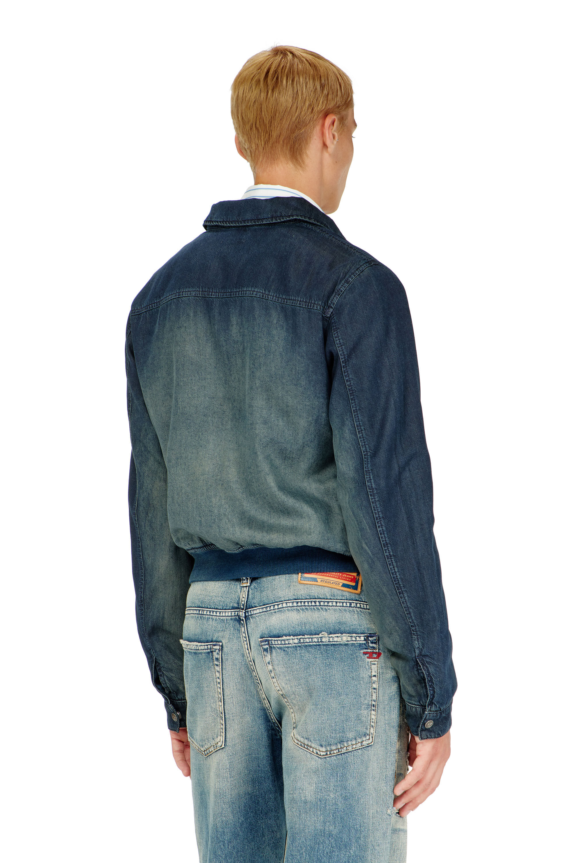 Diesel - D-NOREKO-S, Male's デニムジャケット in ダークブルー - 5