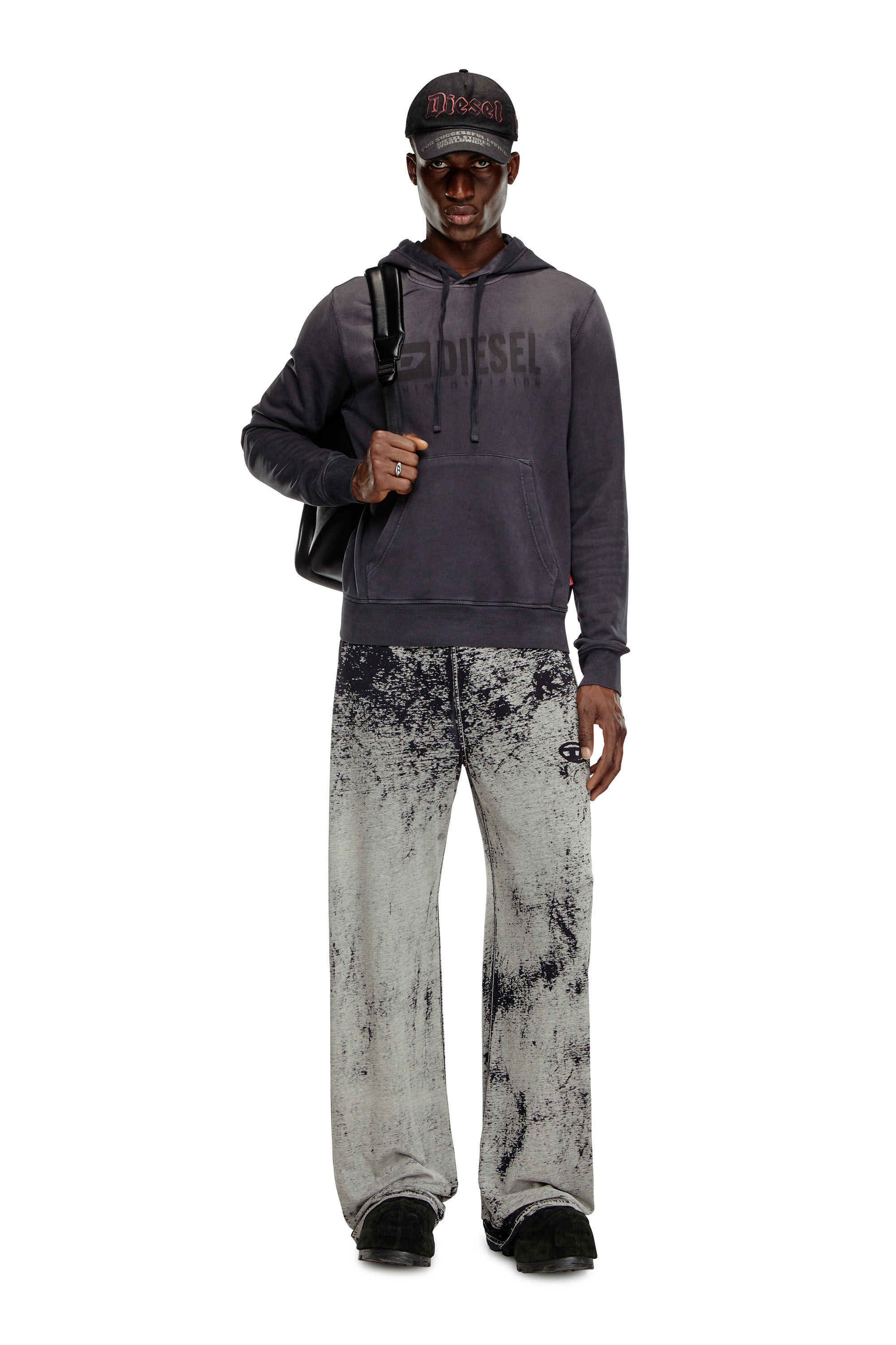 Deluxe×THE MET 2023SS CREW BLACK 1 ダメージ加工スウェット
