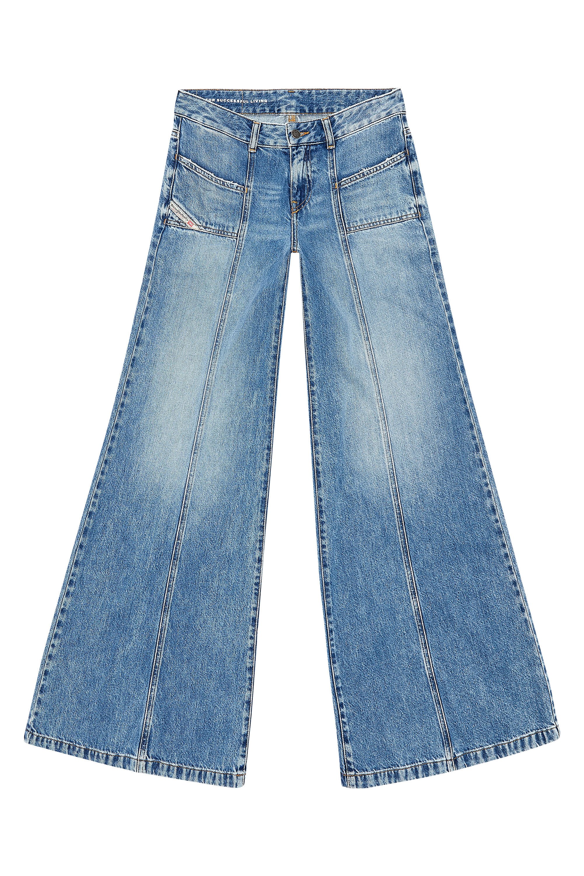 Diesel - Female's Flare Jeans D-Akii 09H95, ミディアムブルー - 2