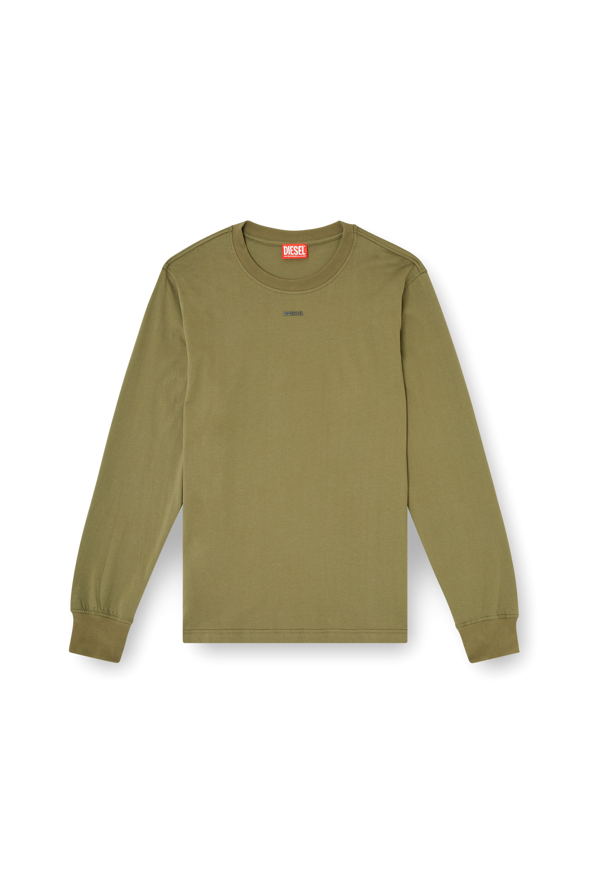 Diesel - T-ADJUST-LS-V1, Male's 長袖Tシャツ in ミリタリーグリーン - 2