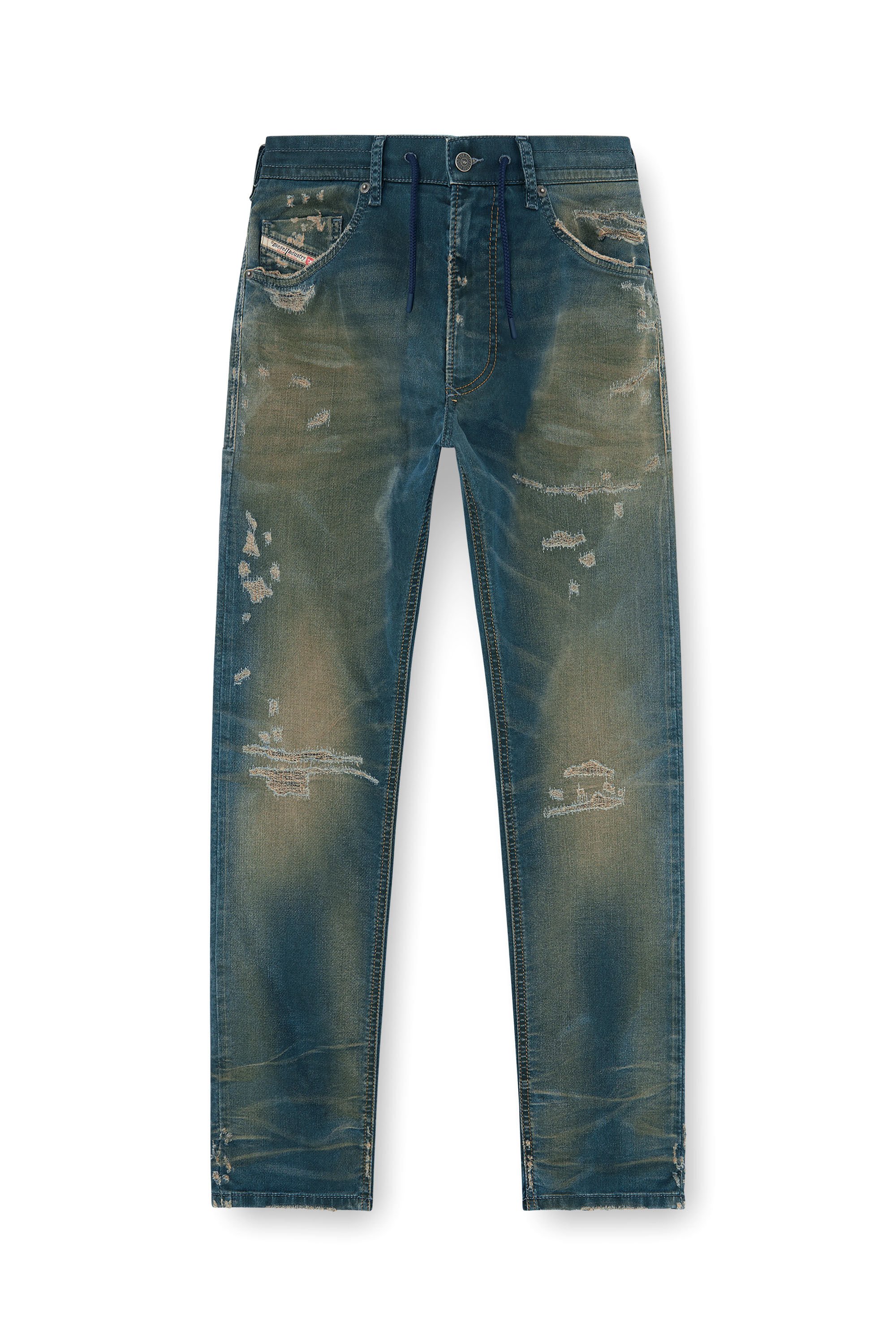 Diesel - Male's Regular 2032 D-Krooley Joggjeans&reg; 068UA, ミディアムブルー - 2