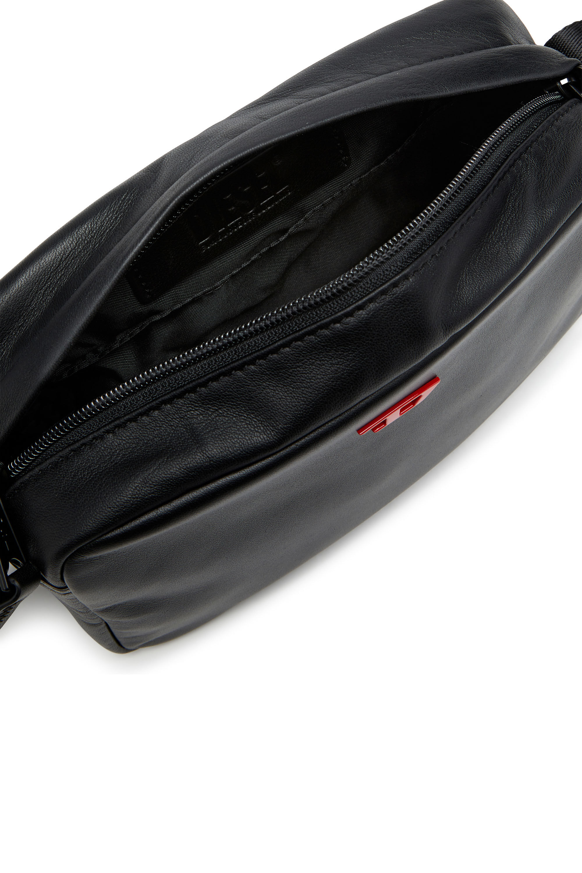 Diesel - RAVE CAMERA BAG X, Male's Rave-Camera bag in nappa leather in ブラック - 5