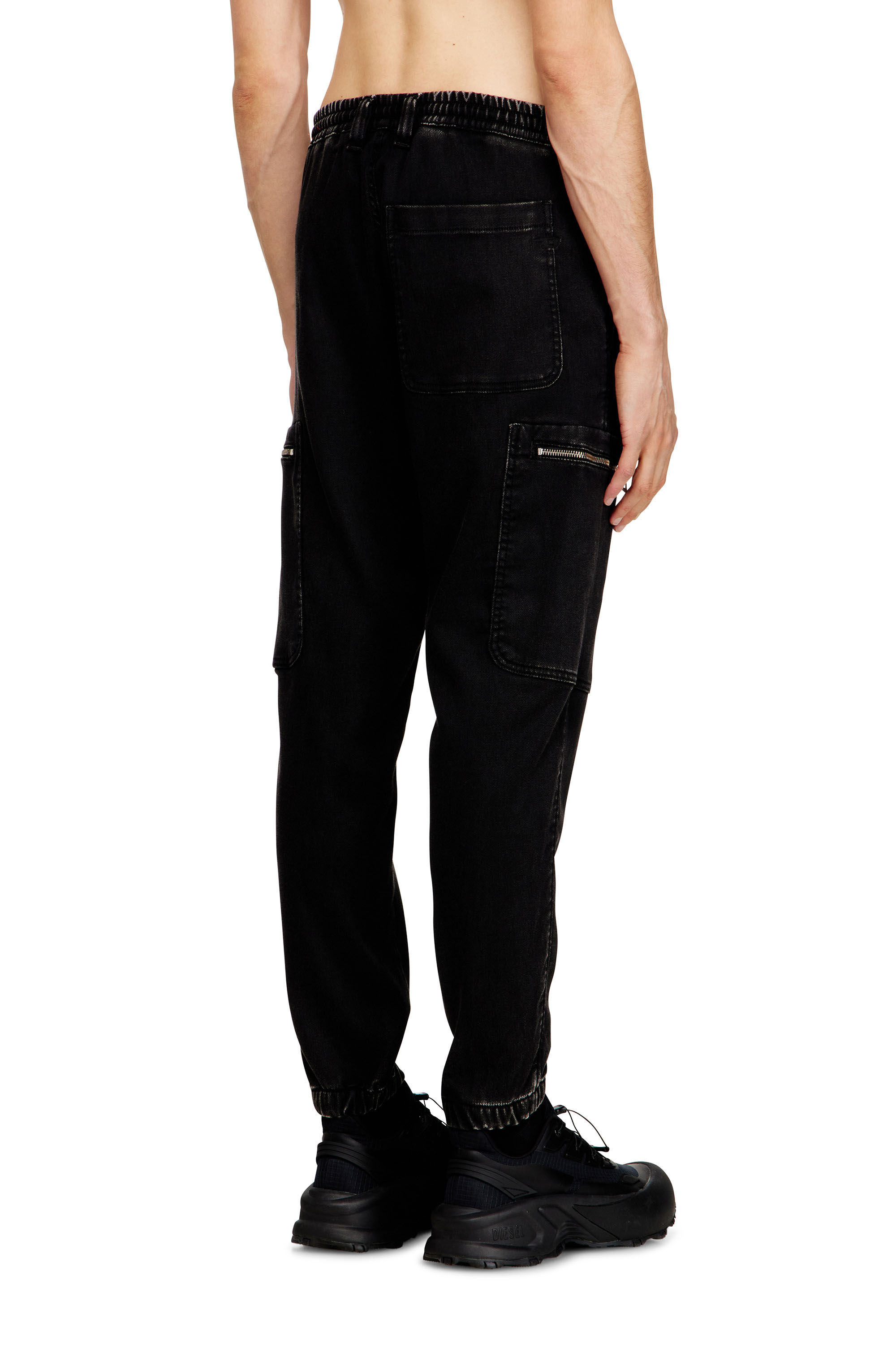 スリム ミドルウエスト D-Lab JoggJeans® | ブラック/ ダークグレー