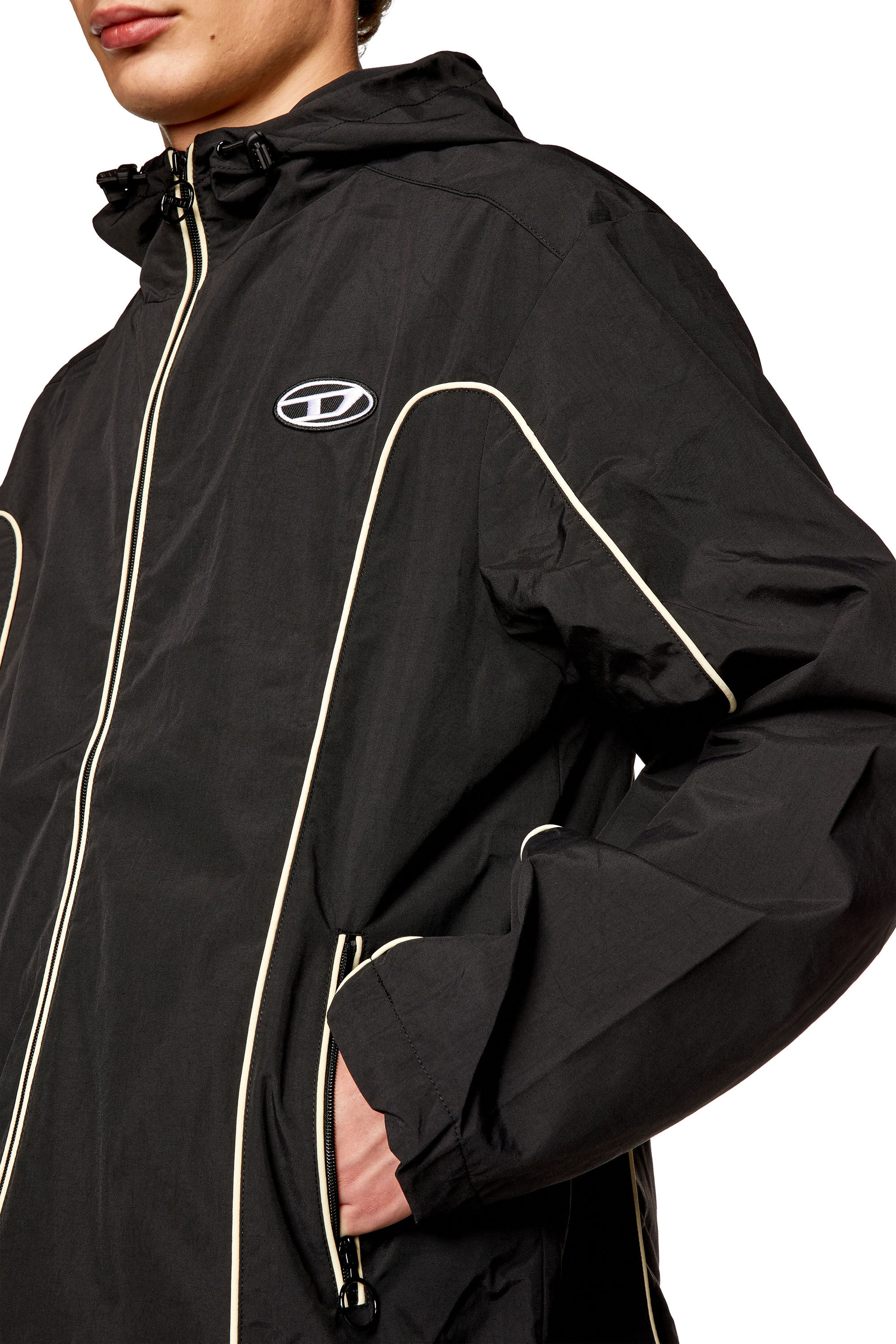 Diesel - J-HIVES, Male's ウインド ブレーカー in ブラック - 4