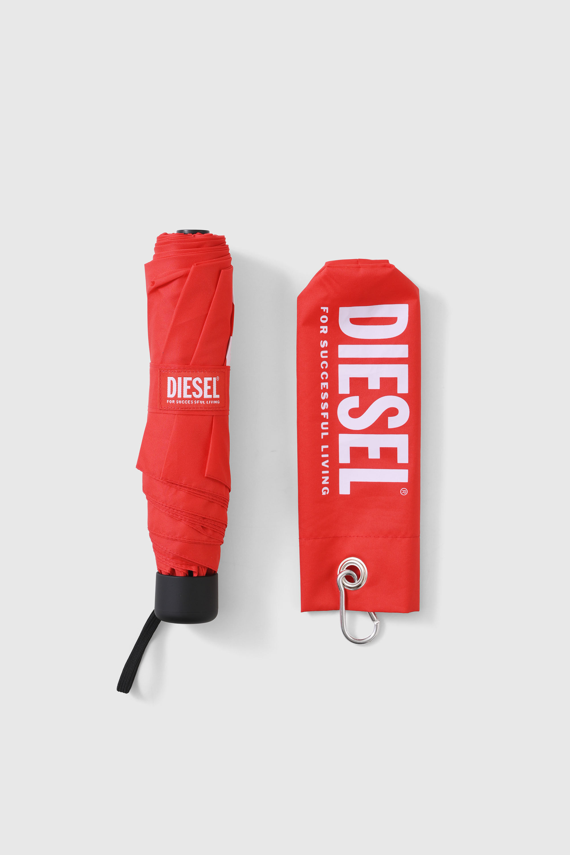 Diesel - PORTABLE UMBRELLA (RED), Unisex's PORTABLE UMBRELLA (RED) in レッド - 3