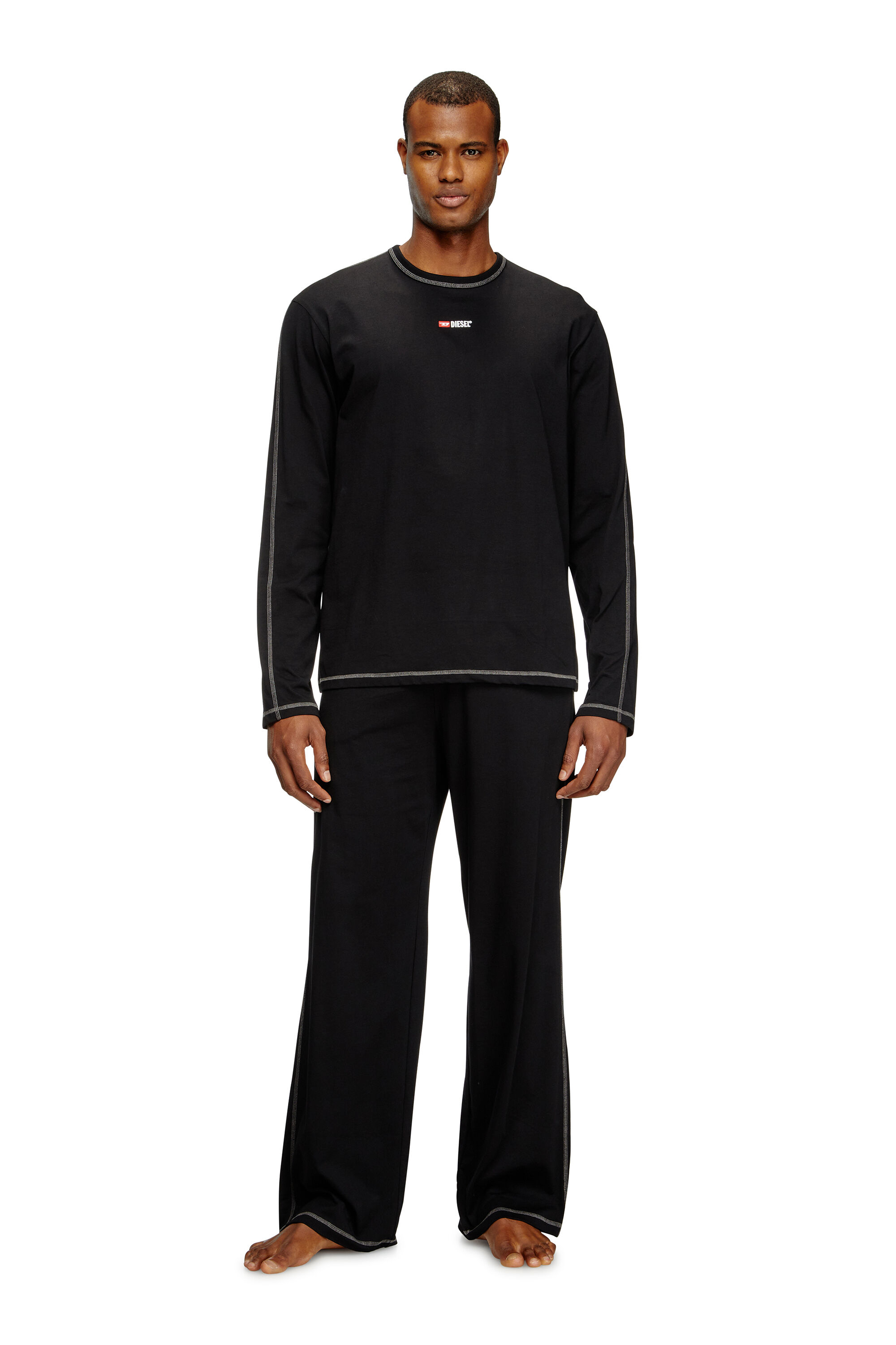洗練されたデザイン　DIESEL　SET-NOLAN-D-CORE 黒　XL SET-NOLAN-D-CORE パジャマ｜ブラック｜メンズ｜DIESEL