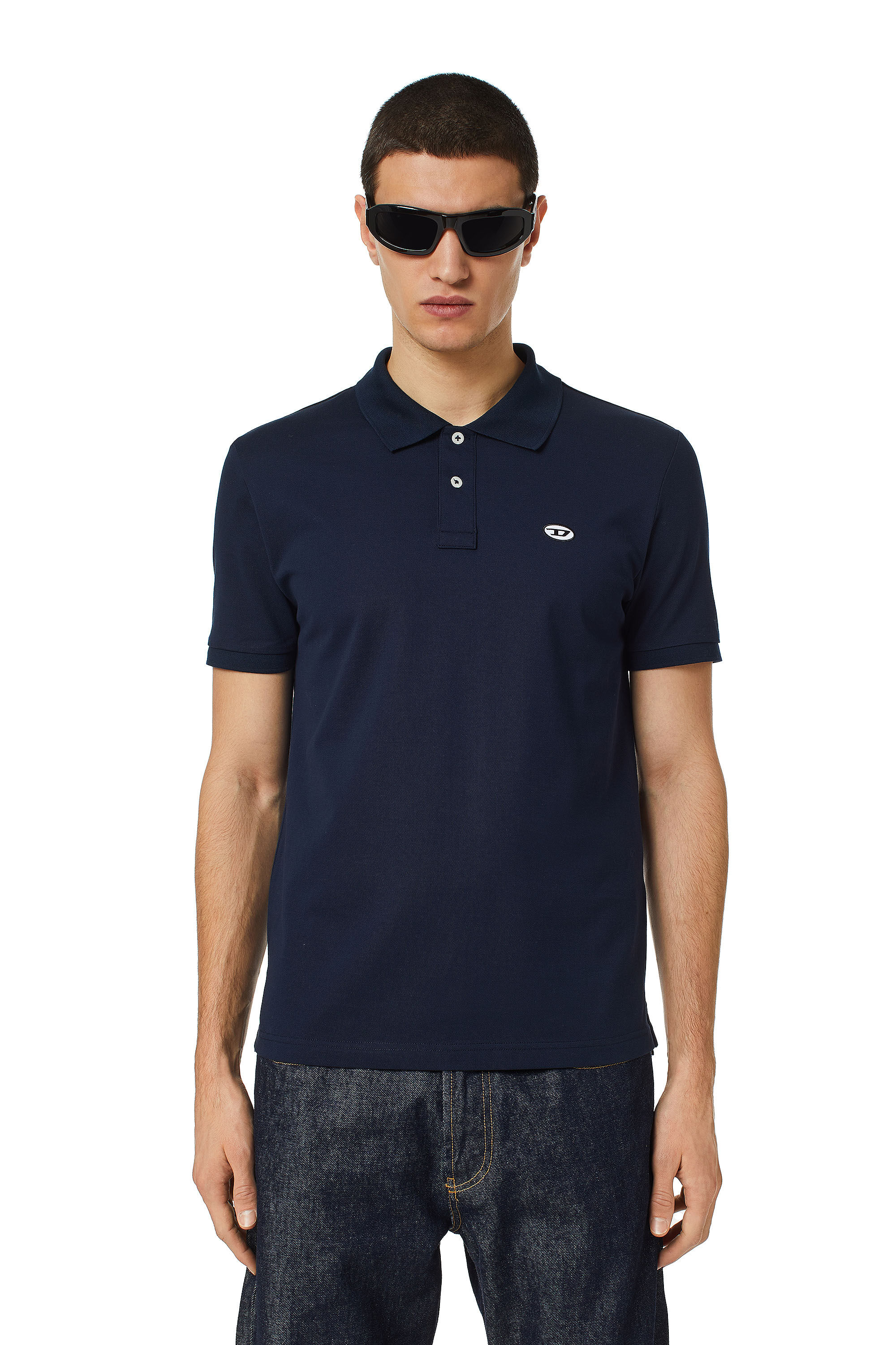 Diesel - T-SMITH-DOVAL-PJ, Male's ポロシャツ in ダークブルー - 3
