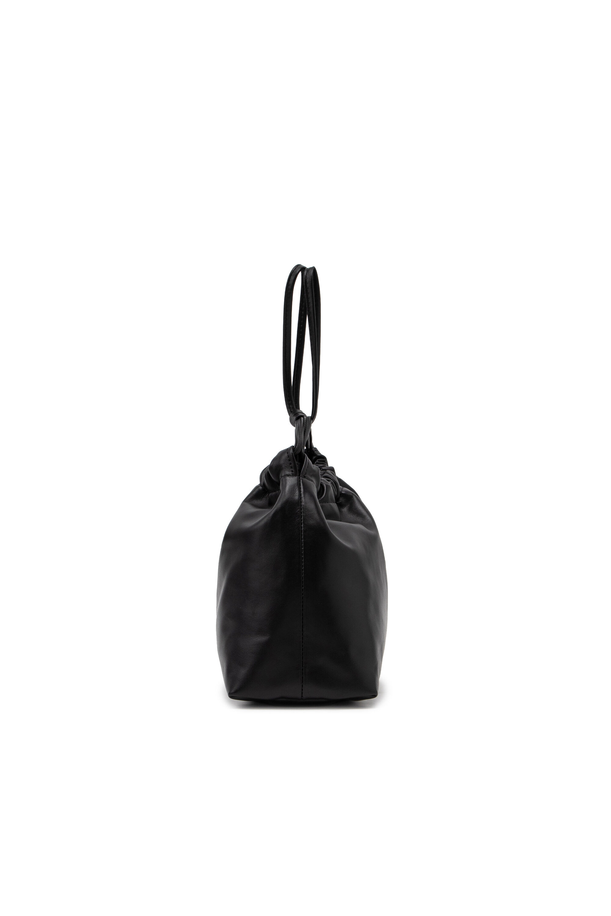 CLOU-D CROSSBODY Clou-D-Small leather bucket bag｜ブラック｜ウィメンズ｜DIESEL