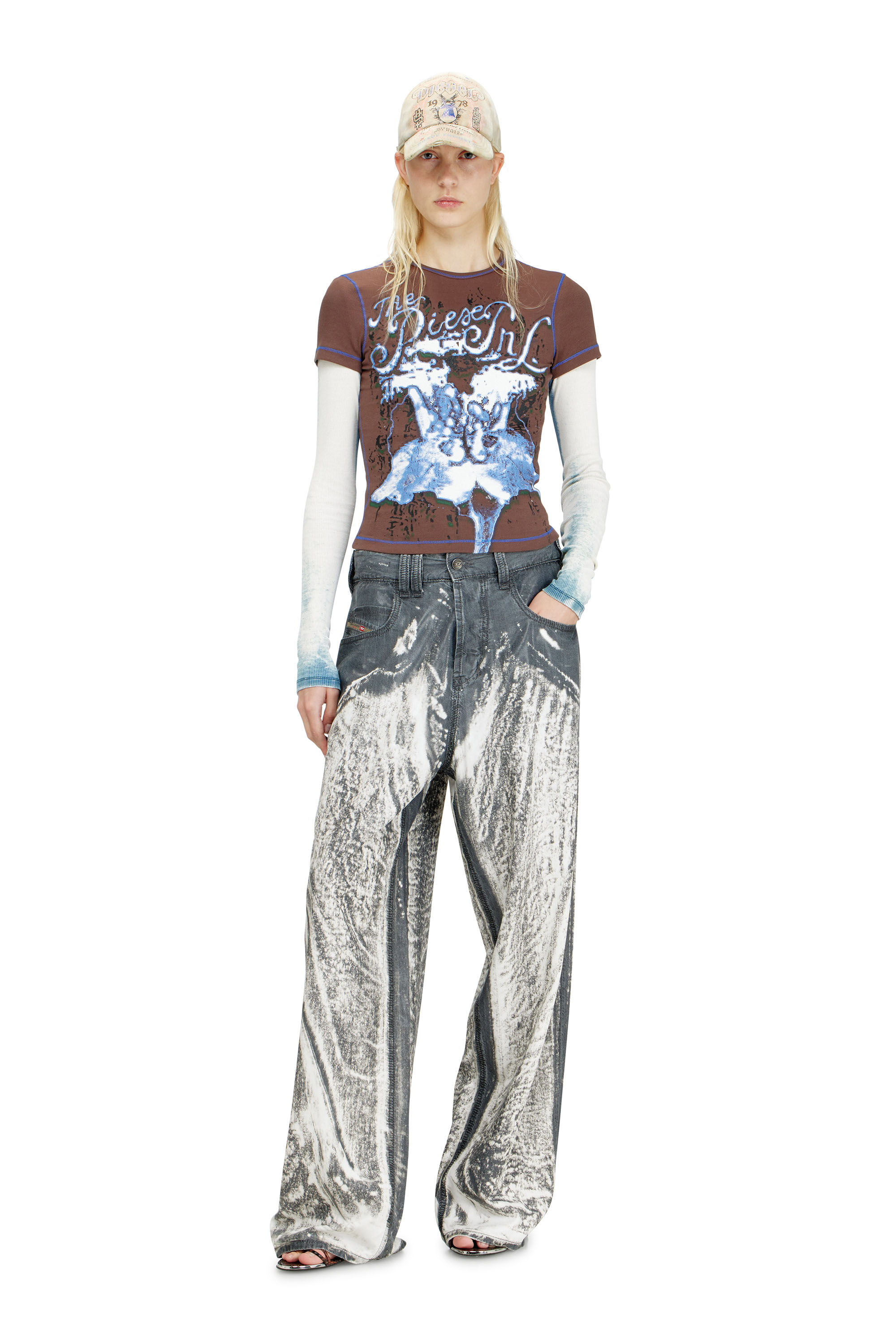 Diesel - Unisex's Relaxed Jeans 1997 D-Enim-M 068XJ, グレー - 2