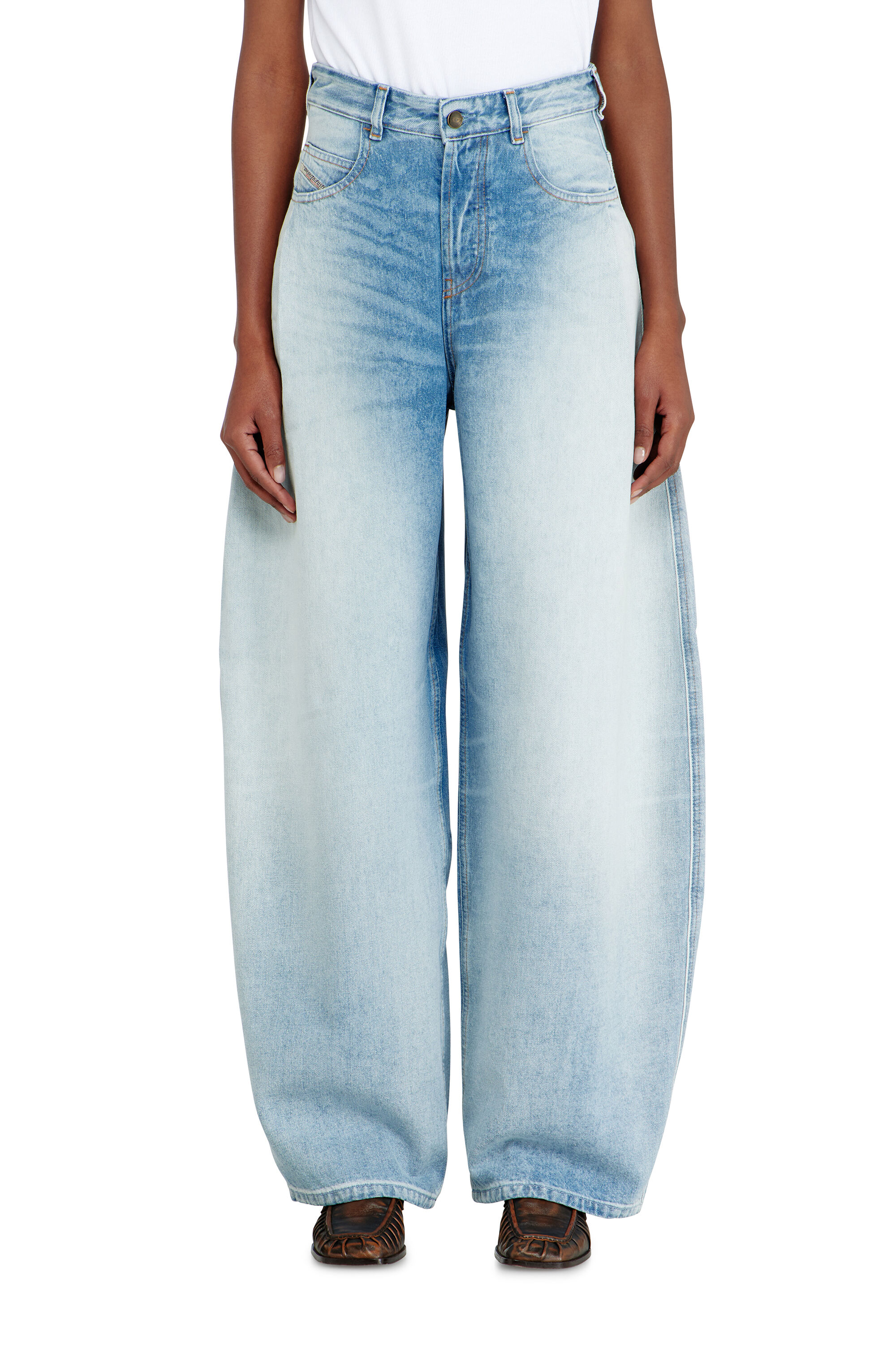 Diesel - Female's Relaxed Jeans 1987 D-Khelz 007EE, ライトブルー - 4