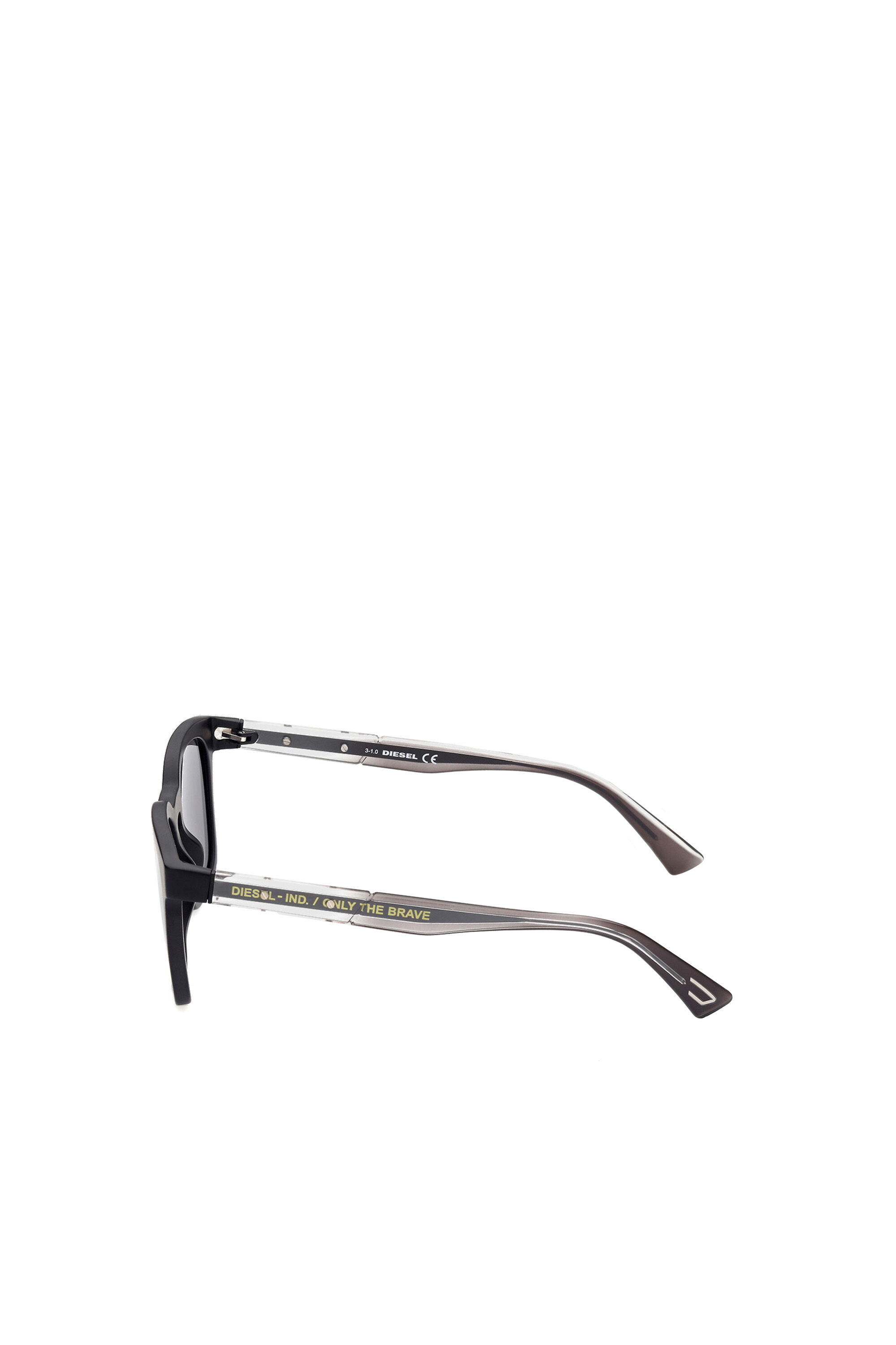 Diesel - DL0342, Unisex's Sunglasses with squared proportions frame in ブラック/グレー - 4
