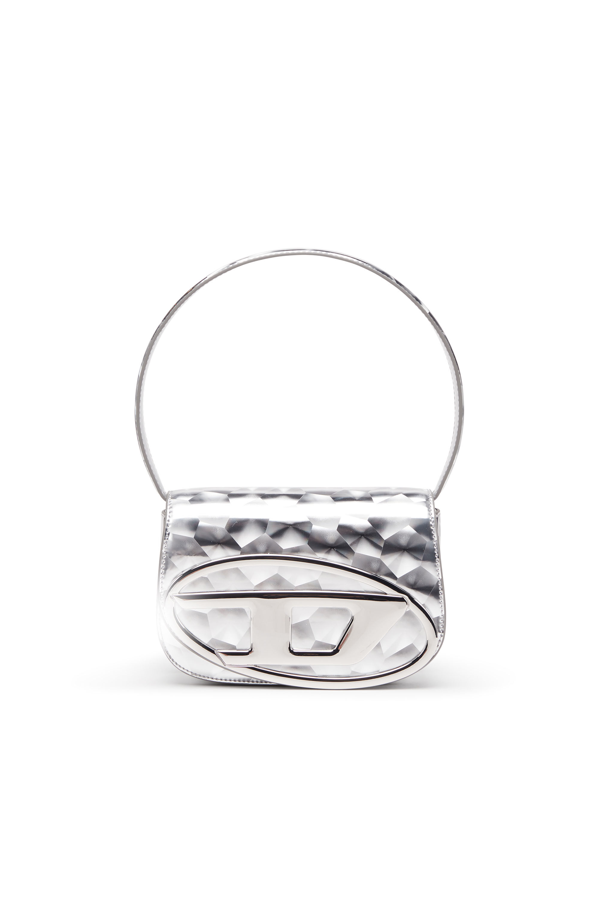 Diesel - 1DR, Female's 1DR-Iconic shoulder bag with mirror effect in シルバー - 7