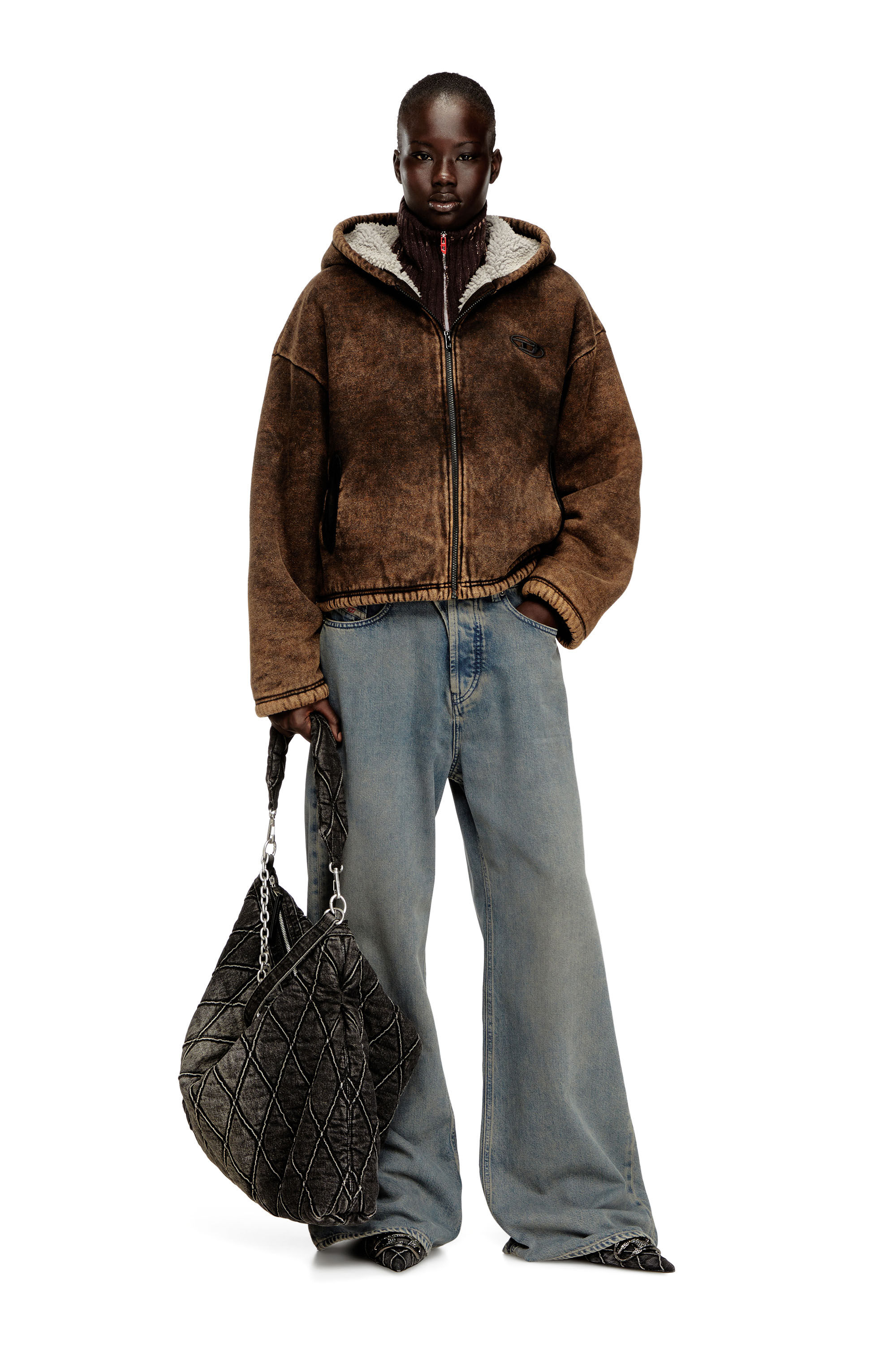 CHARM-D HOBO ホーボーバッグ｜ブラック｜ウィメンズ｜DIESEL