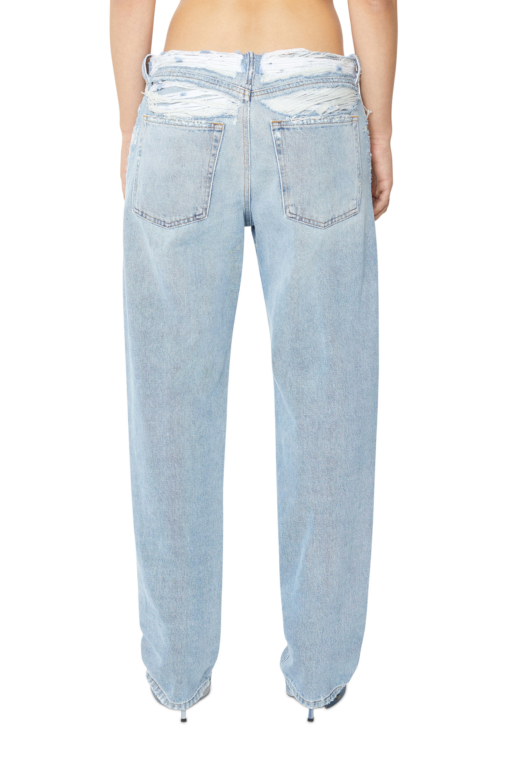 Blue Womens Clothing Jeans Flare and bell bottom jeans Boohoo Denim High Waisted Flared Jeans in Washed Indigo 