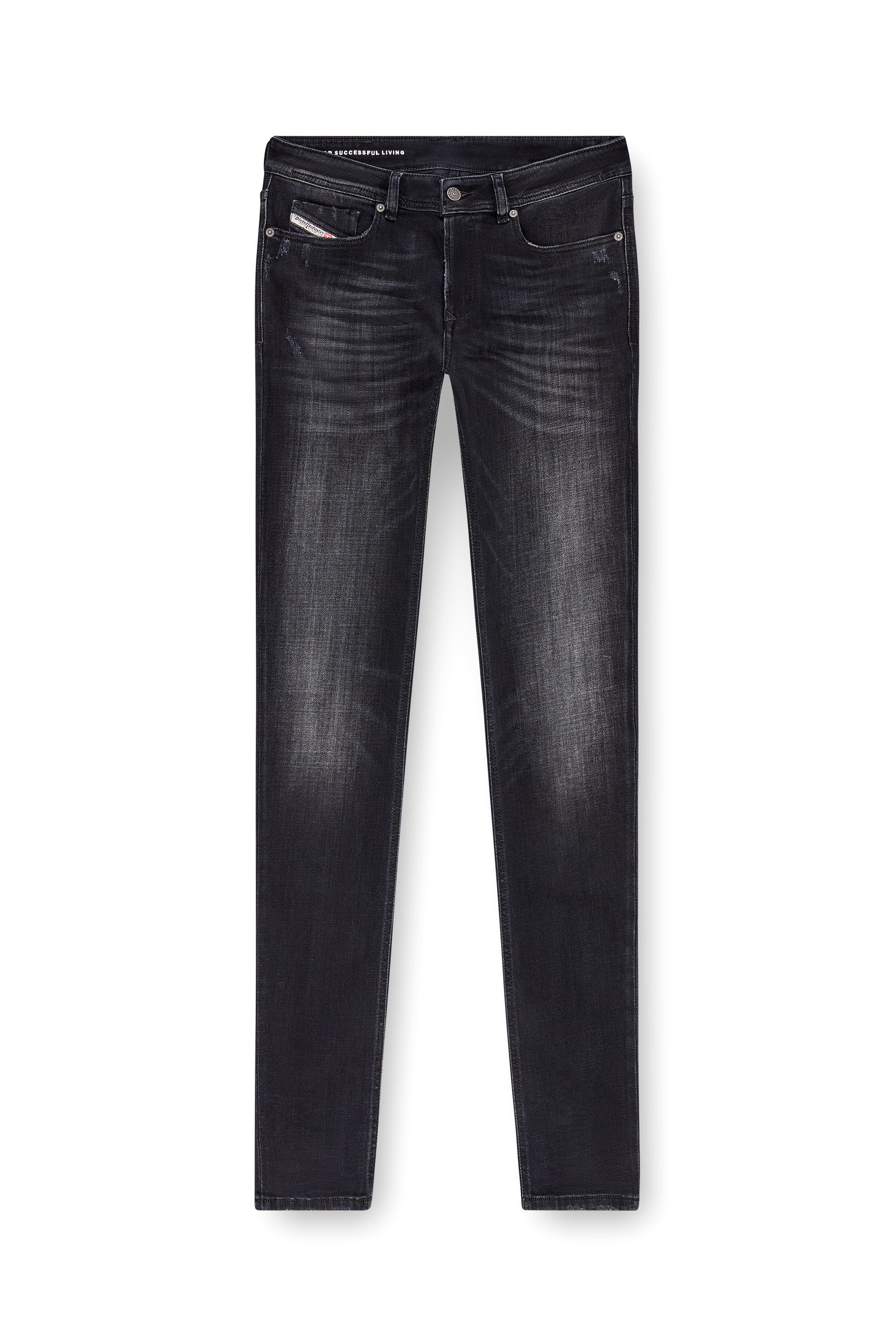 Diesel - Male's Skinny Jeans 1979 Sleenker 09K11, ブラック/ダークグレー - 2