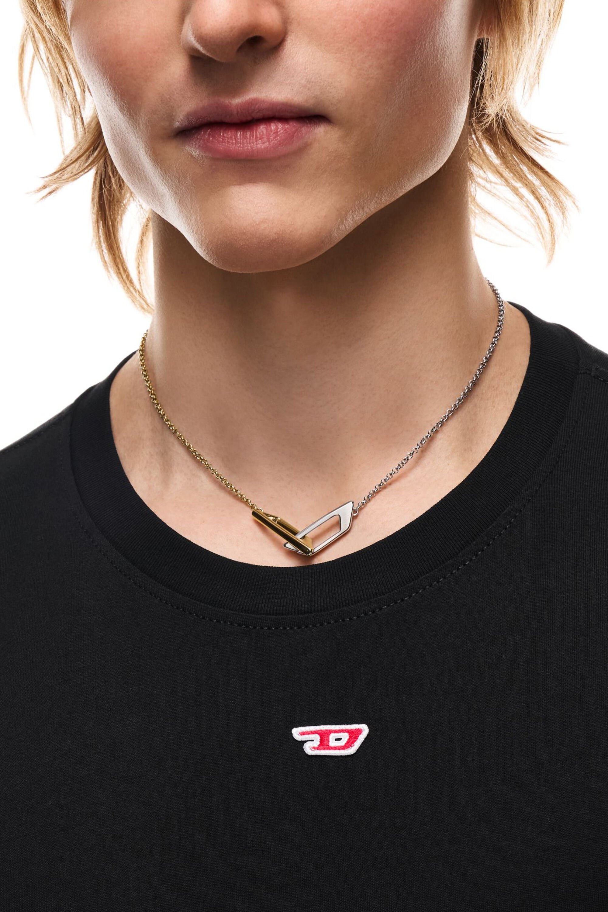 Diesel - DX1687931  JEWELLERY, Unisex's Stainless steel chain necklace in シルバー/ゴールド - 4