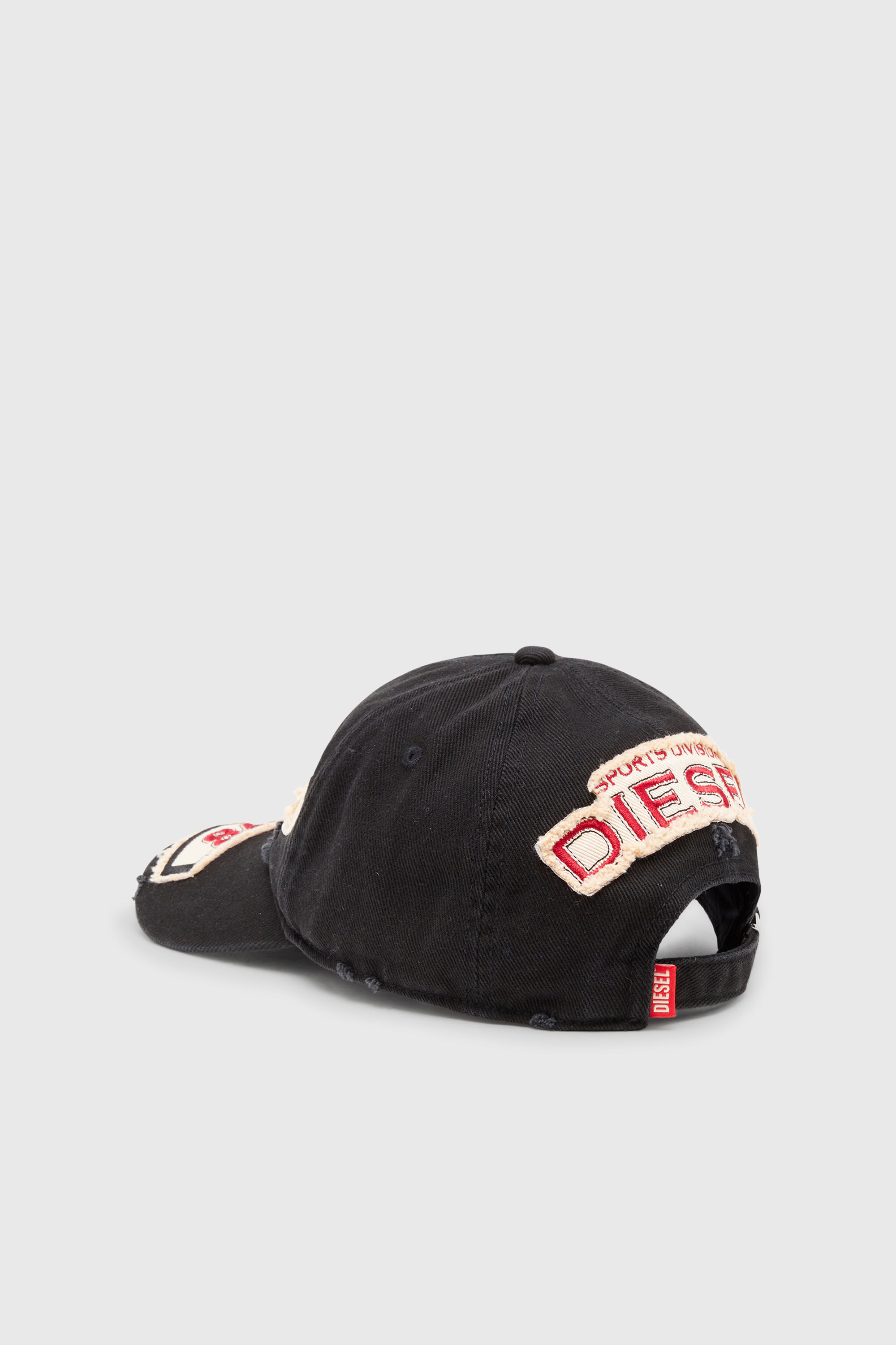 C-BRAFF Baseball cap with embroidered patches｜ブラック