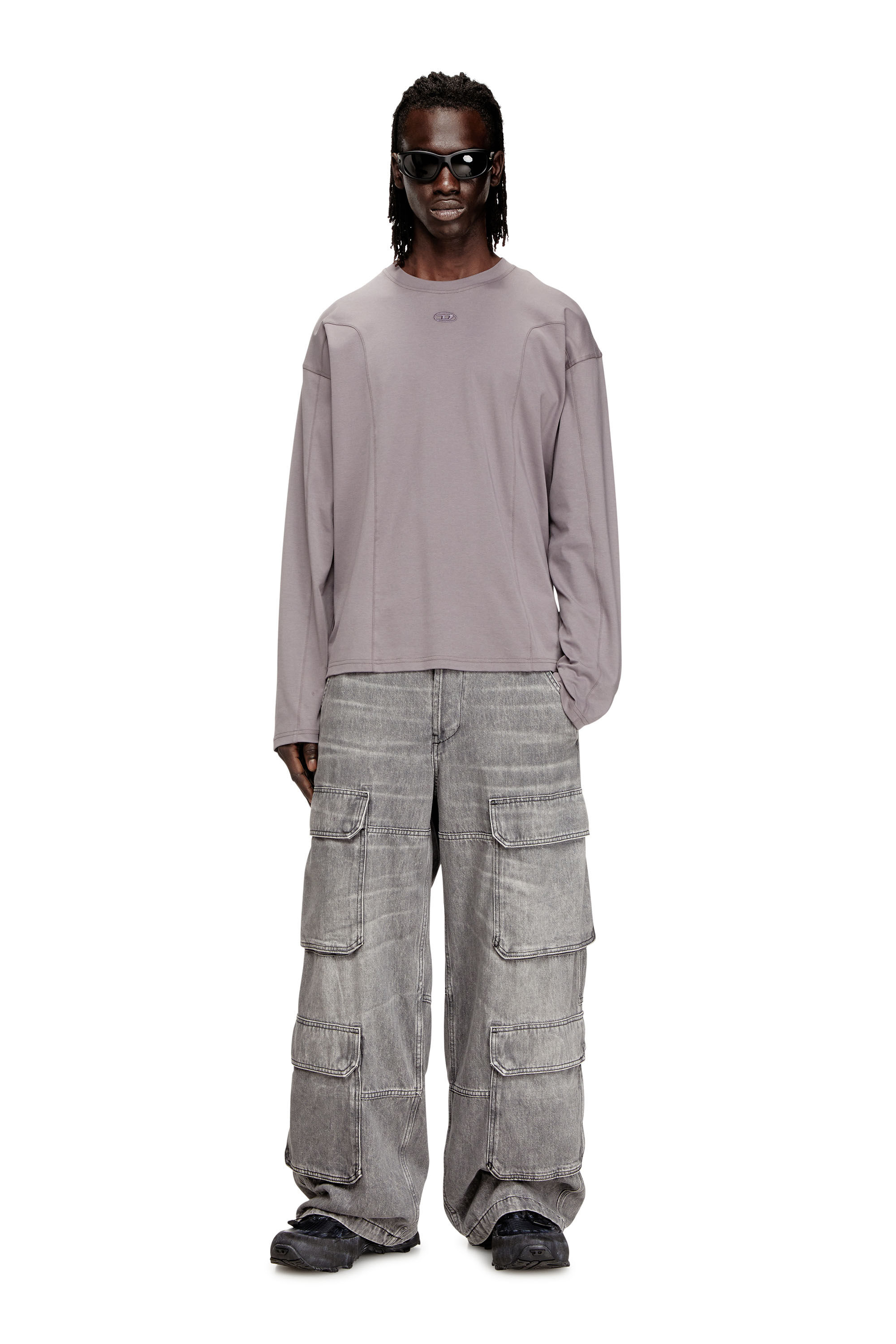 タグ付き DIESEL T-Boxty-LS Tシャツ XSサイズ ロンT T-BOXT-LS-INT 長袖Tシャツ｜ブラック｜メンズ｜DIESEL