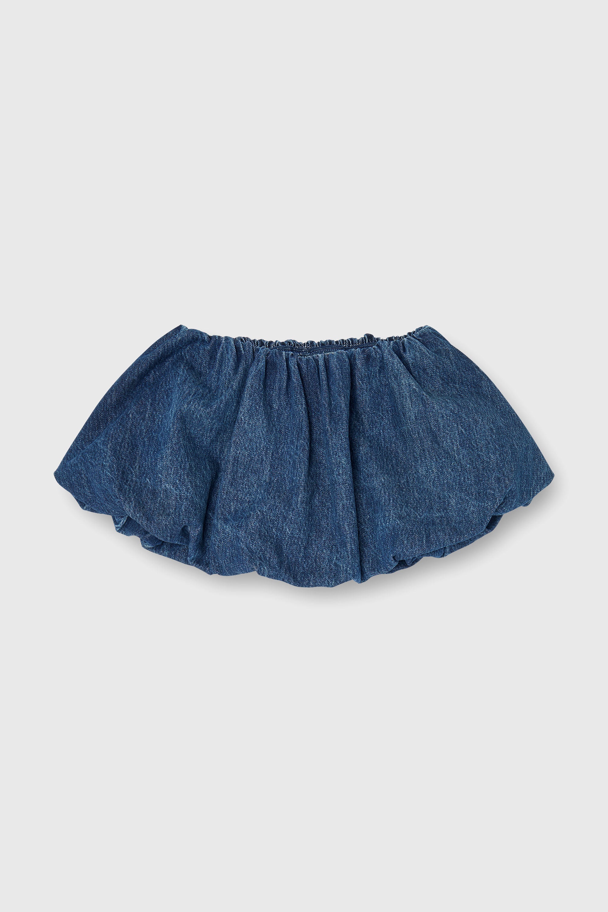 Diesel - DE-MUJ-FSJ2, Female's Short bubble skirt in denim in ダークブルー - 2