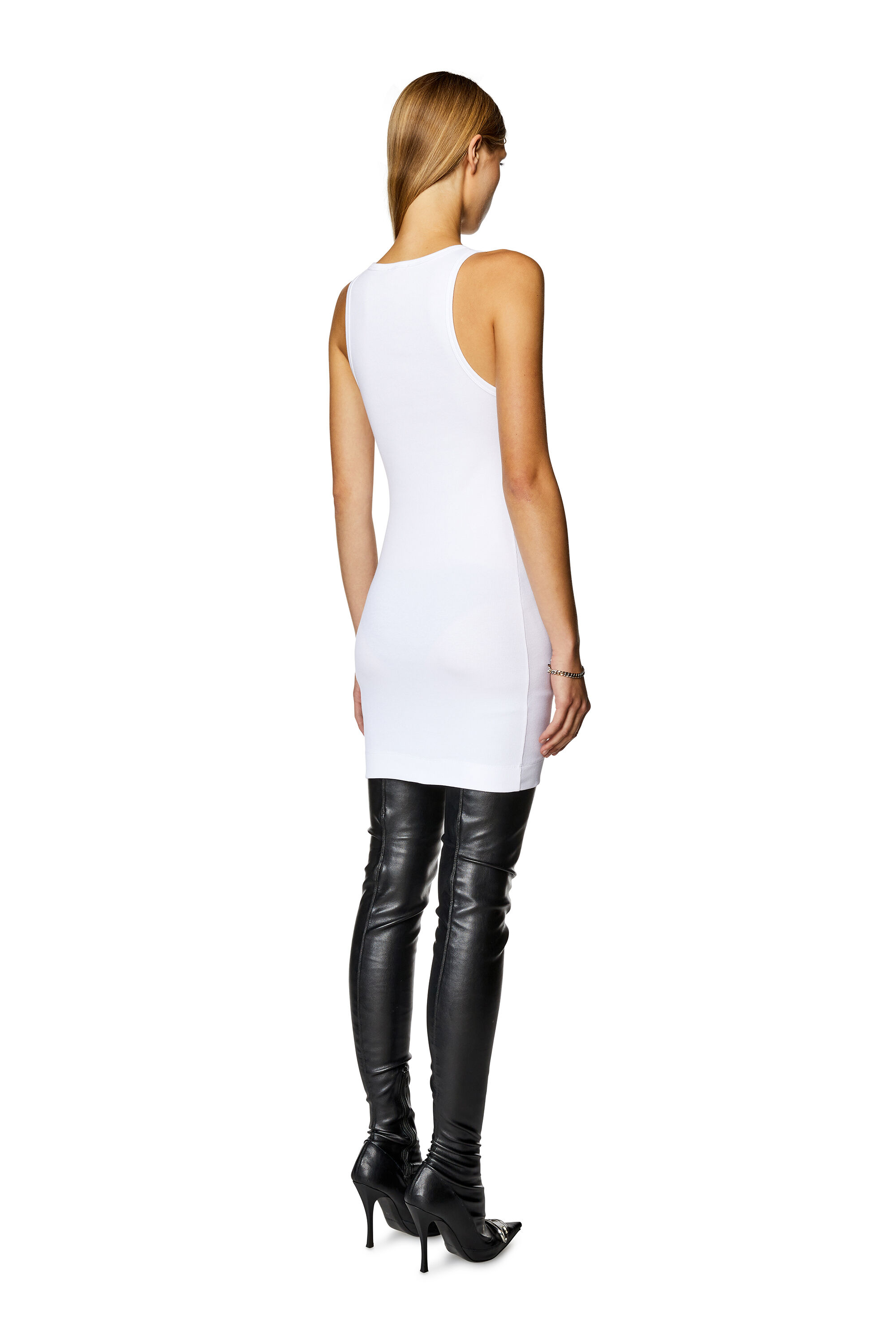 Diesel - D-TANK-D, Female's ワンピース ドレス  タンクトップ in ホワイト - 2