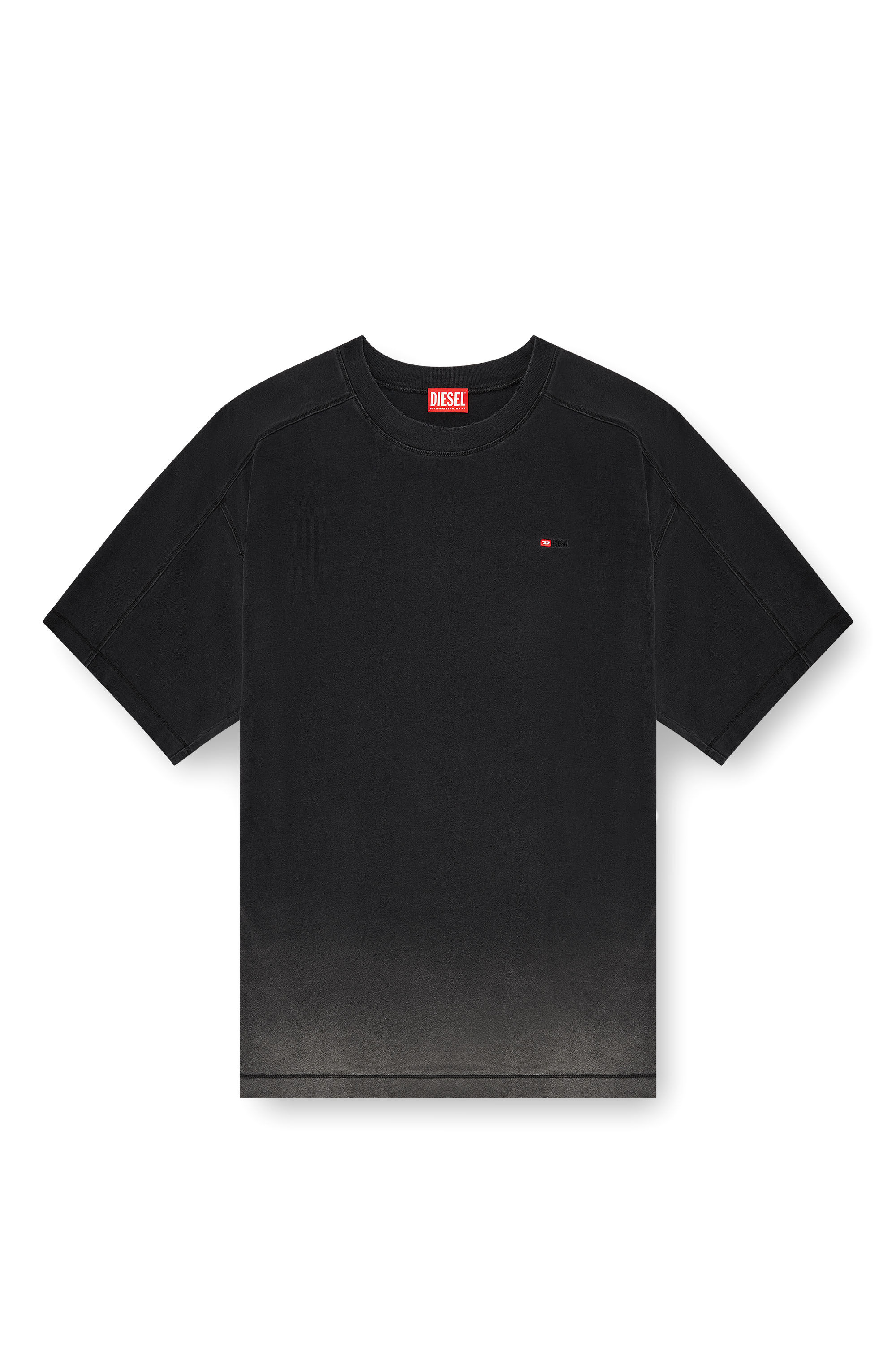 Diesel - T-CROX, Male's Tシャツ in ブラック - 2