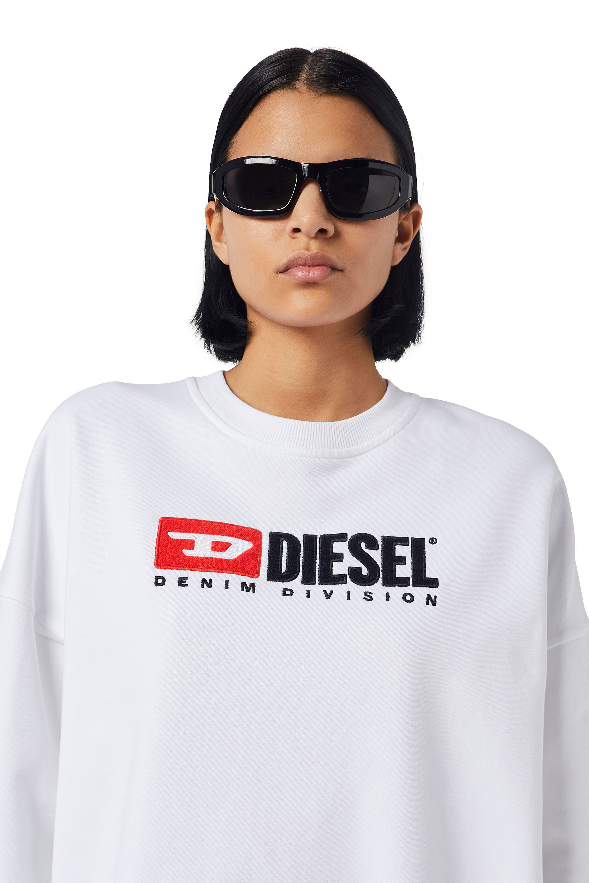 Diesel - D-ROBBIE-DIV, Female's ワンピース スウェット ドレス in ホワイト - 4