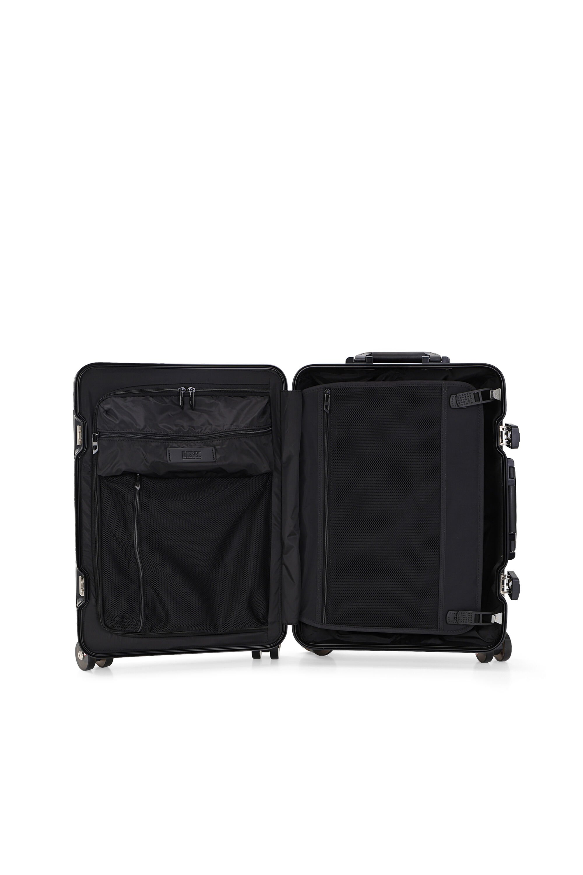 Diesel - DIESEL ALUMINUM TROLLEY- DSL002, Unisex's Aluminum suitcase size S in ブラック - 4