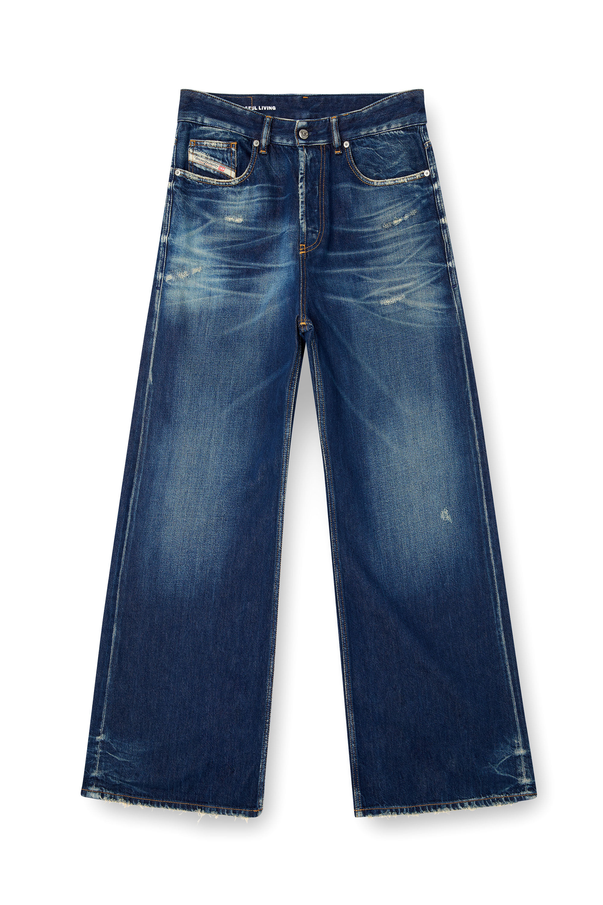 Diesel - Male's Relaxed Jeans D-Rise 09M06, ダークブルー - 2