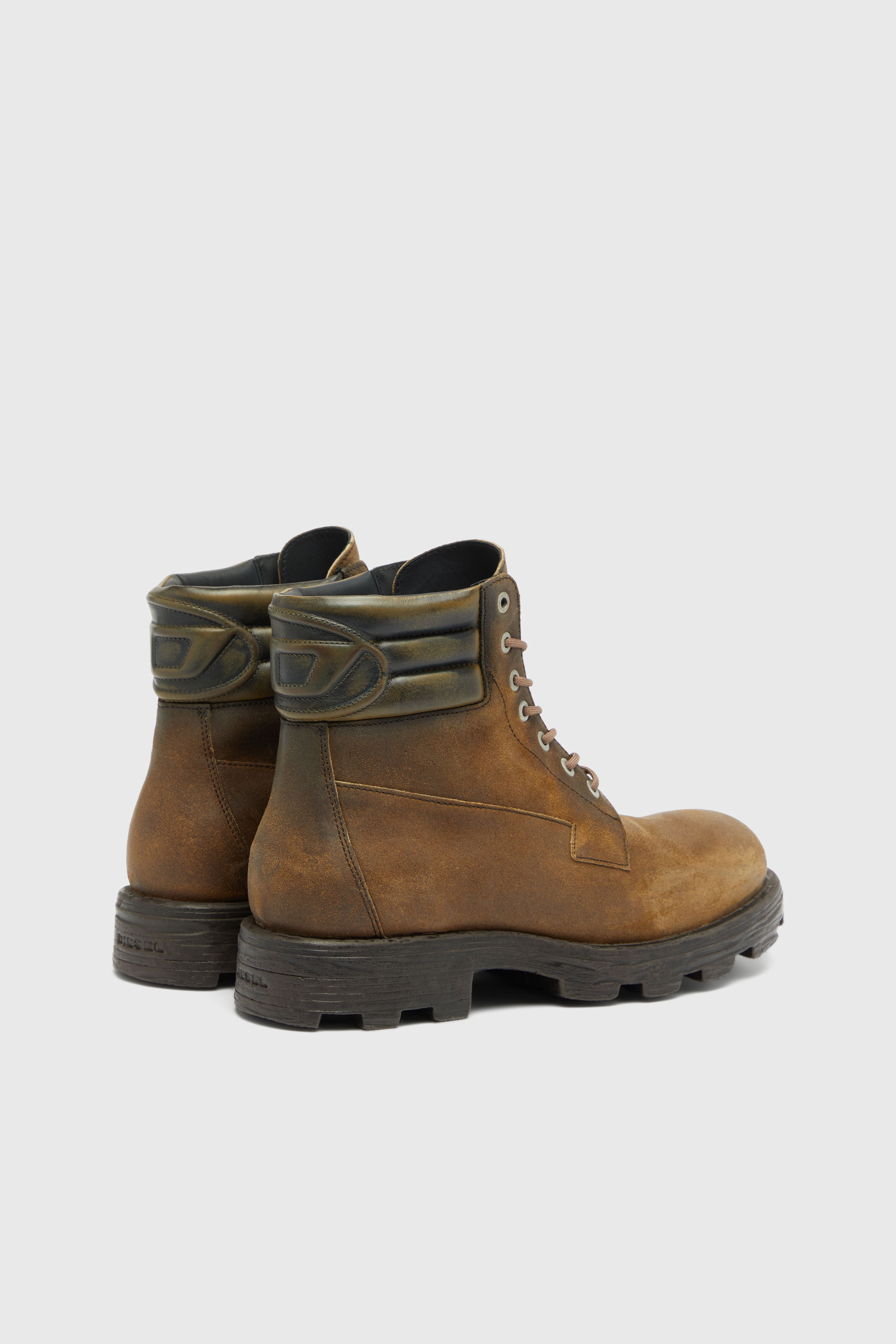 Diesel - D-HAMMER LACE UP, Male's レースアップブーツ in ブラウン - 3