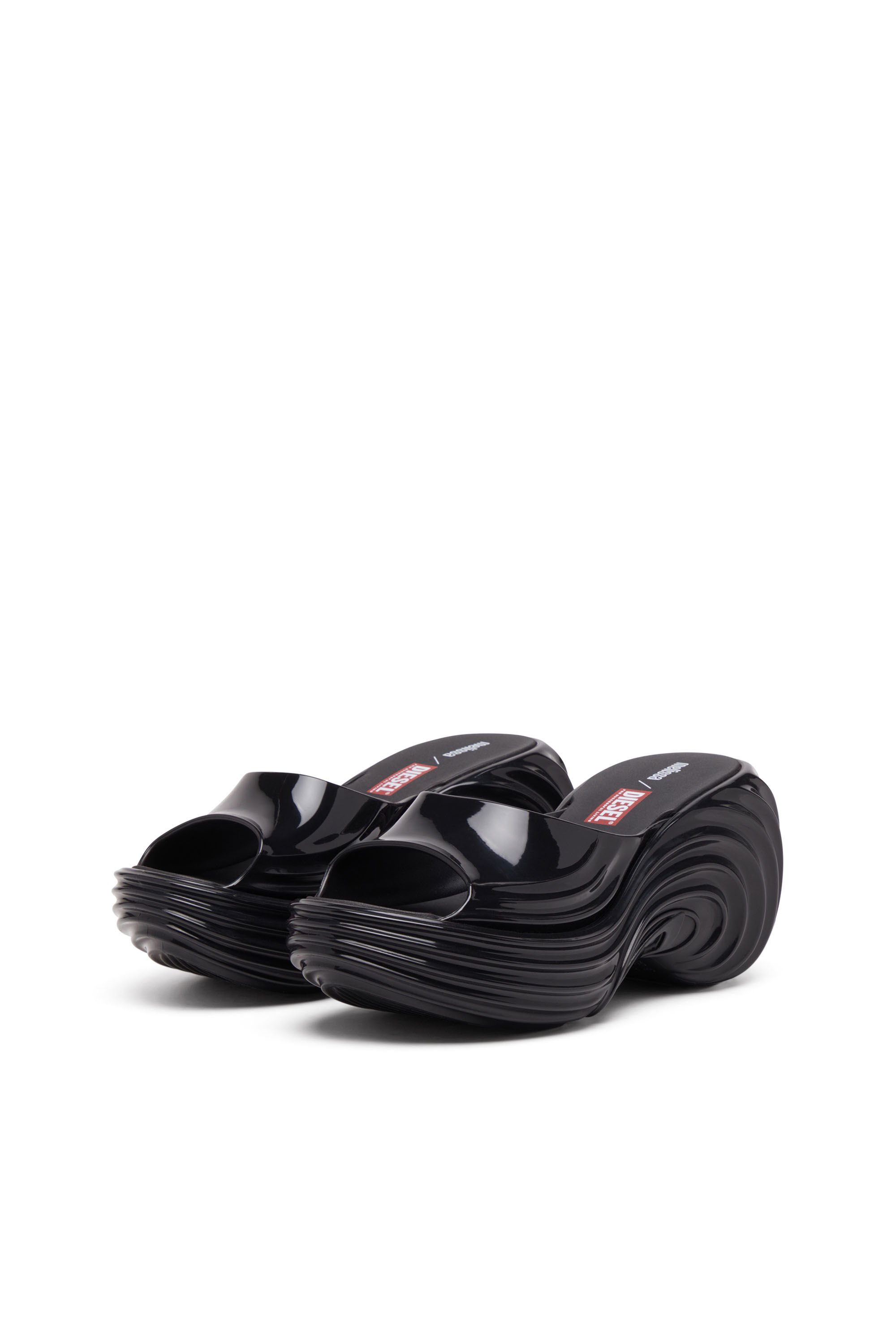 Diesel - MELISSA QUANTUM PLATFORM, Female's Platform mule in Melflex® in ブラック - 9