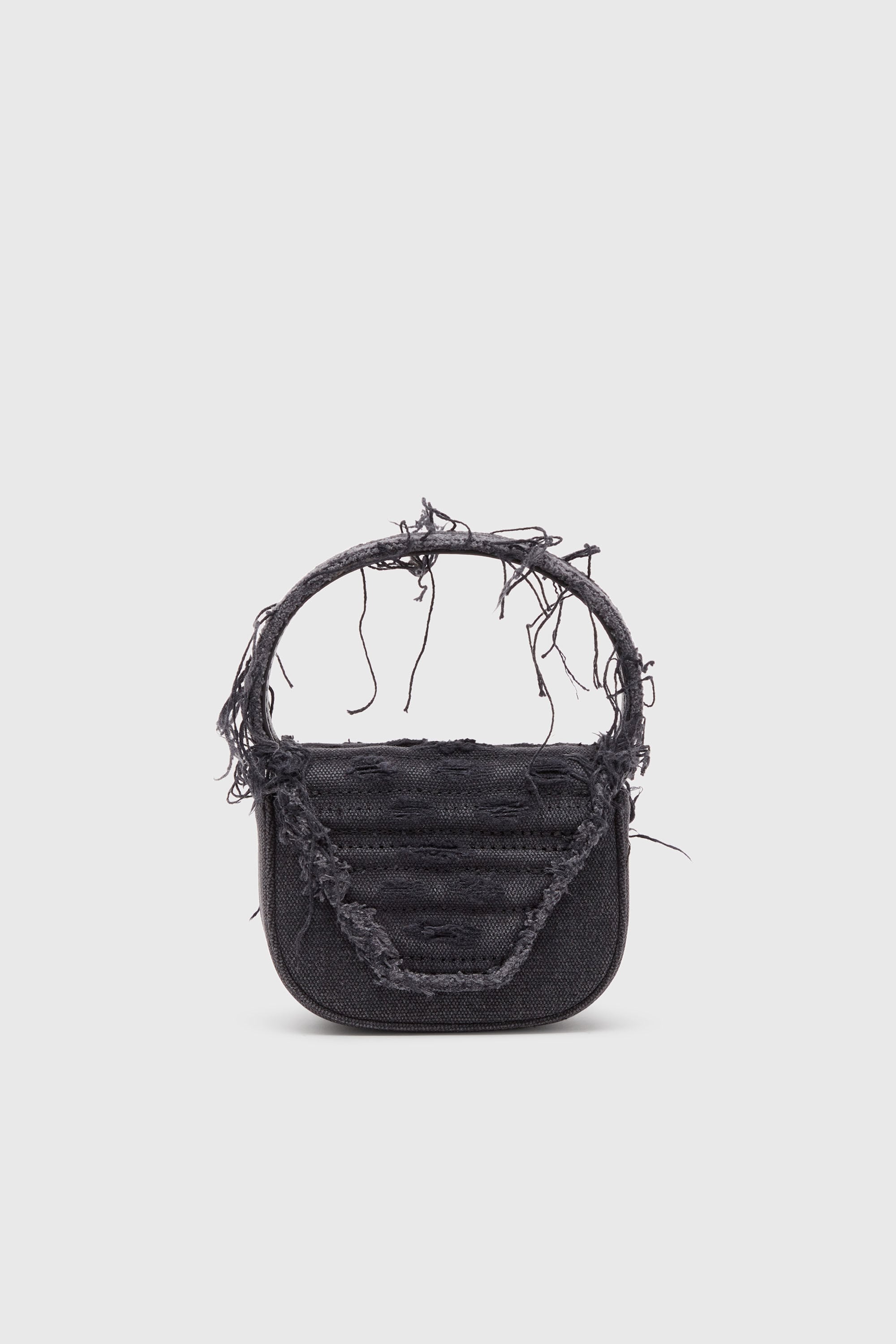 1DR XS 1DR XS-Iconic mini bag in canvas and leather｜ブラック