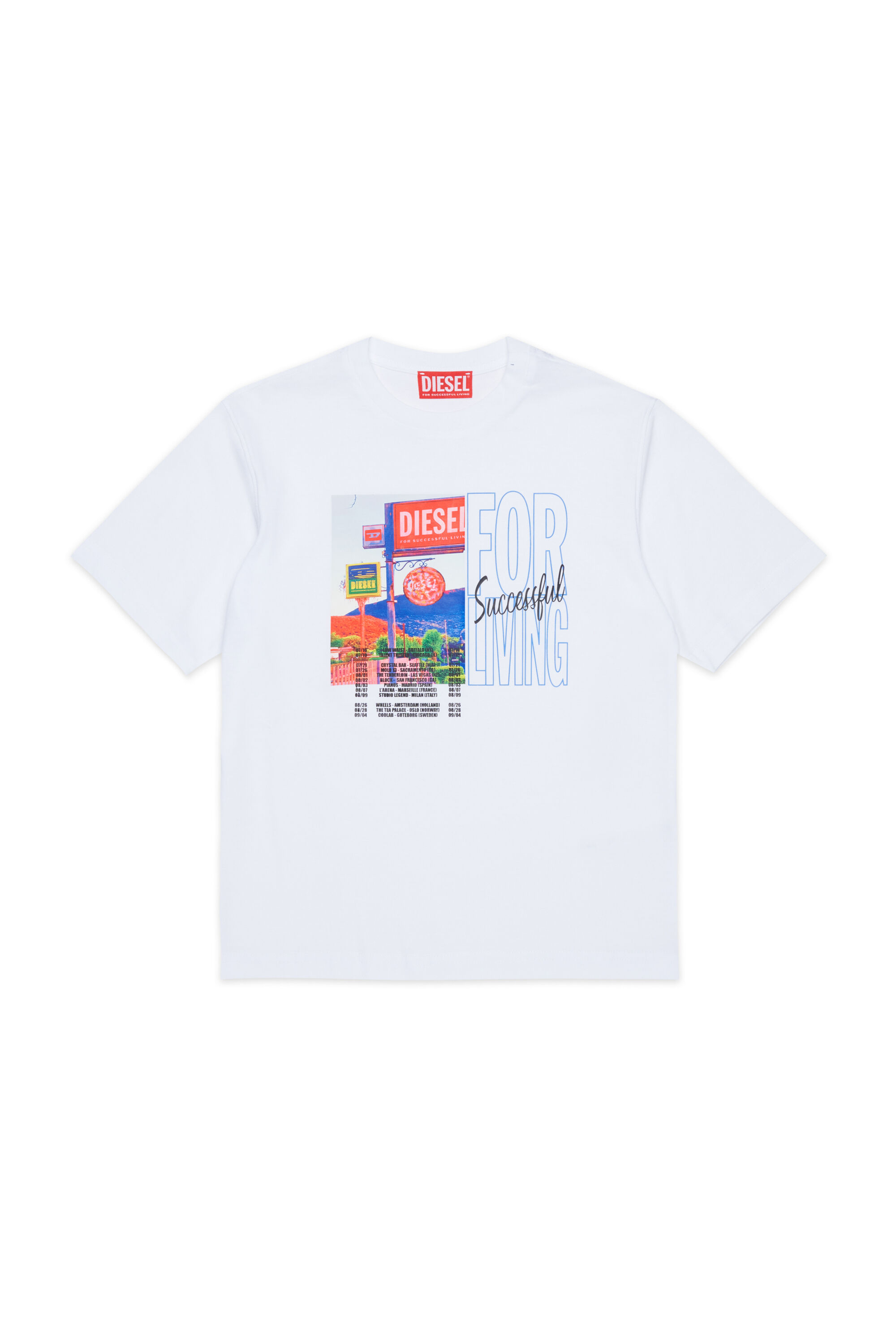 Diesel - TFOR OVER, Male's Tシャツ in ホワイト - 1