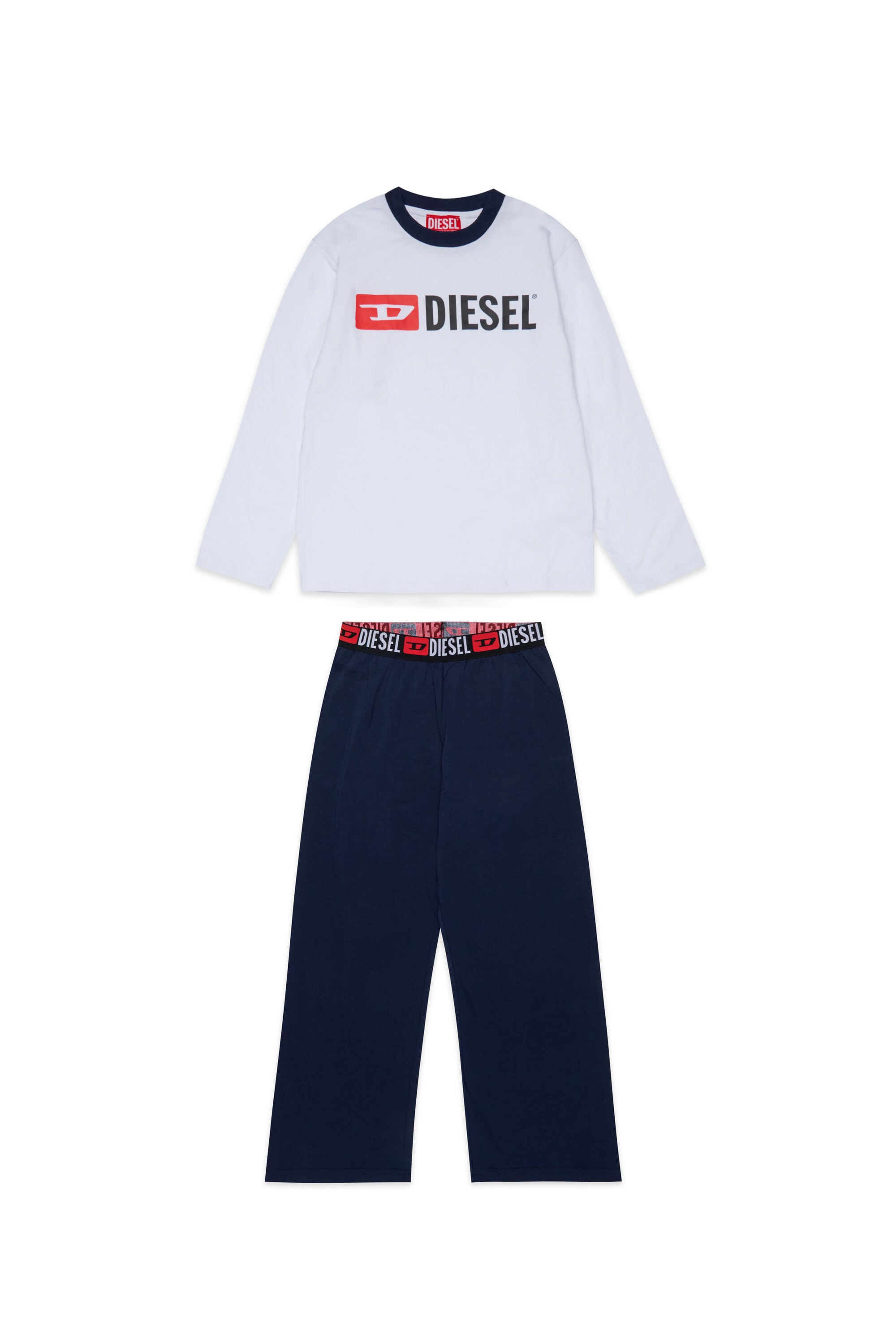 Diesel - UNIV, Male's パジャマ in ブルー/ホワイト - 1