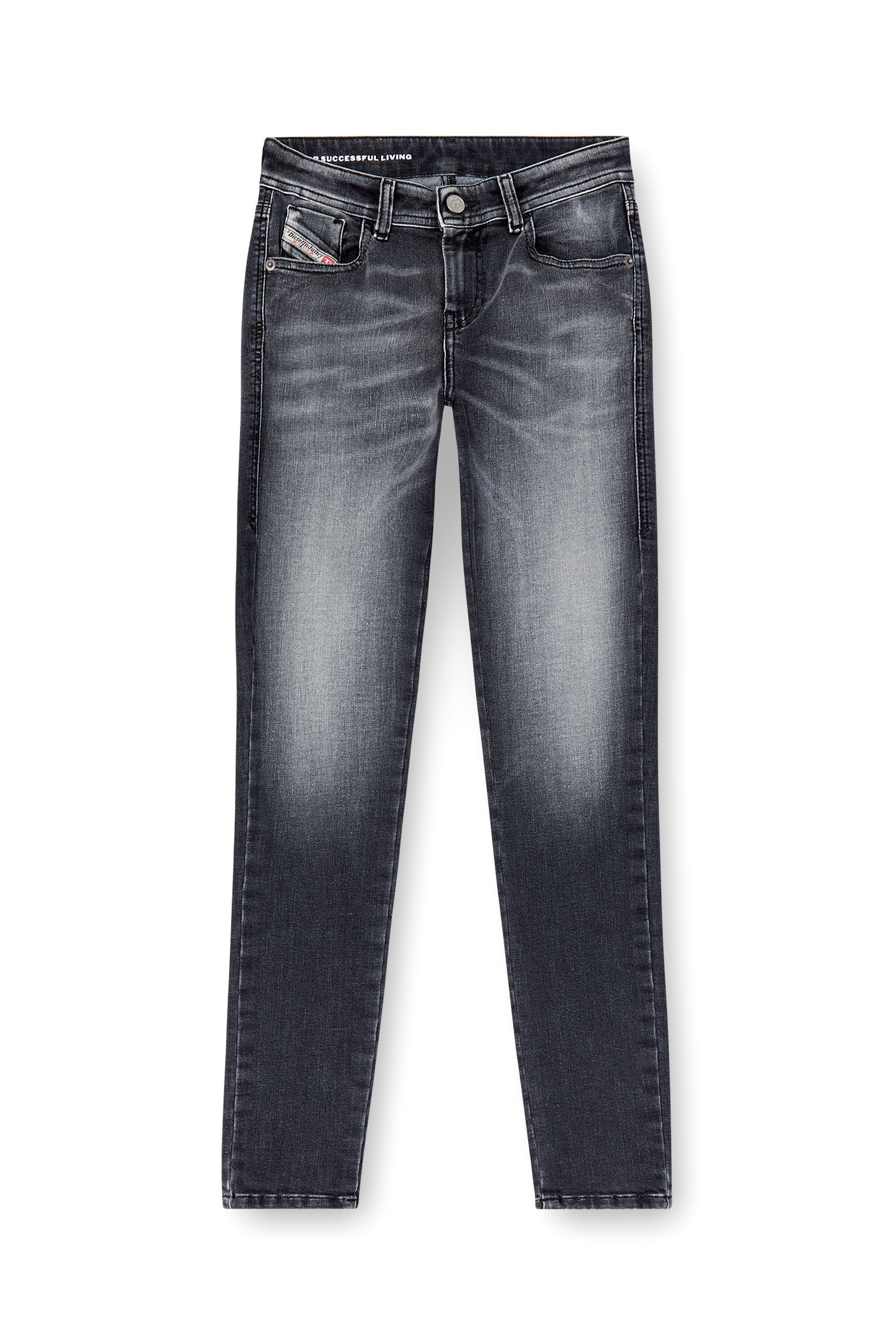 Diesel - Female's Skinny Jeans 2017 Slandy 09K97, ブラック/ダークグレー - 2
