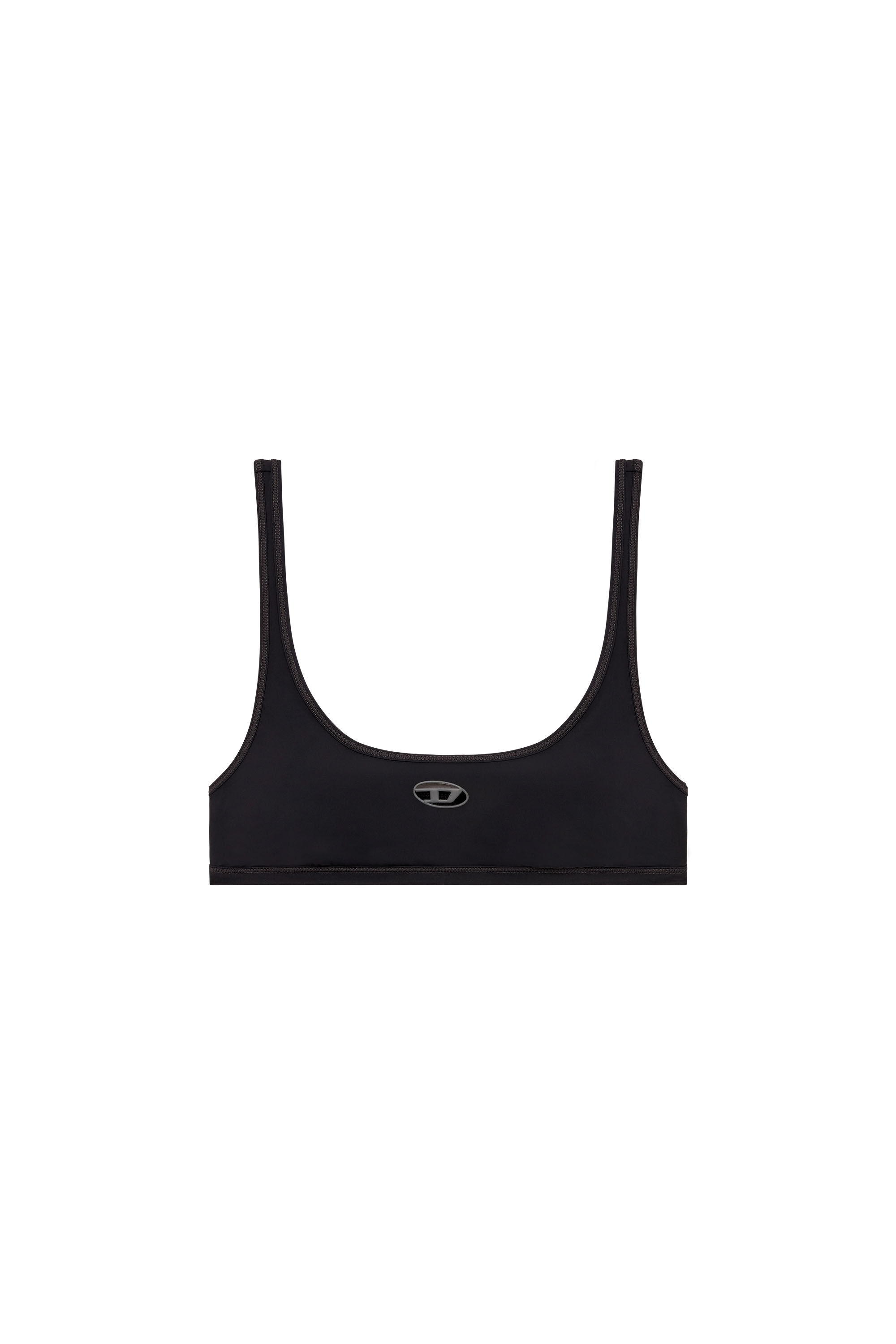 Diesel - CHELSEA-UTLT, Female's Sports bra with cut-out logo in ブラック - 2