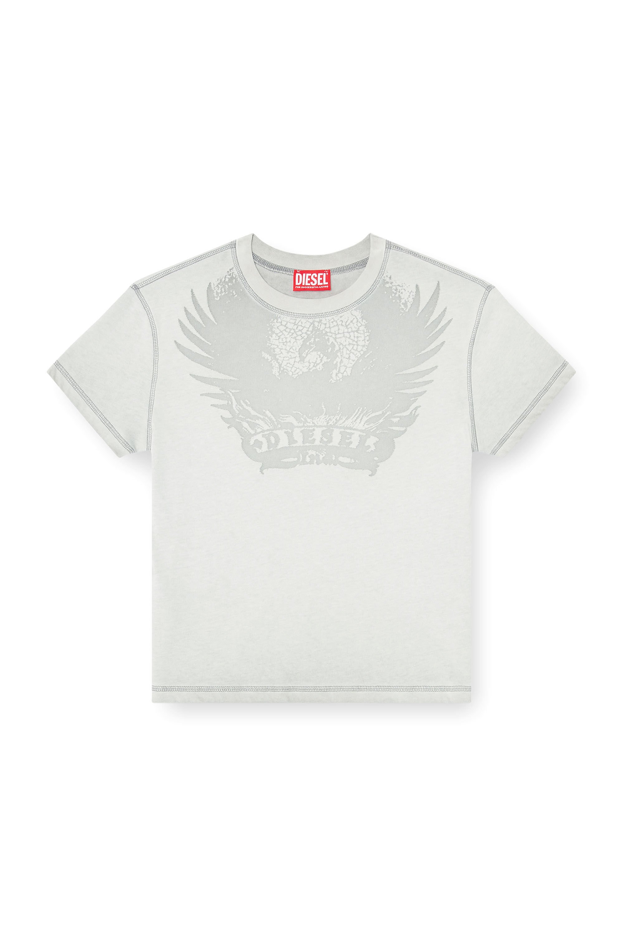 Diesel - T-ILA-AA7, Female's Tシャツ in ライトグレー - 2