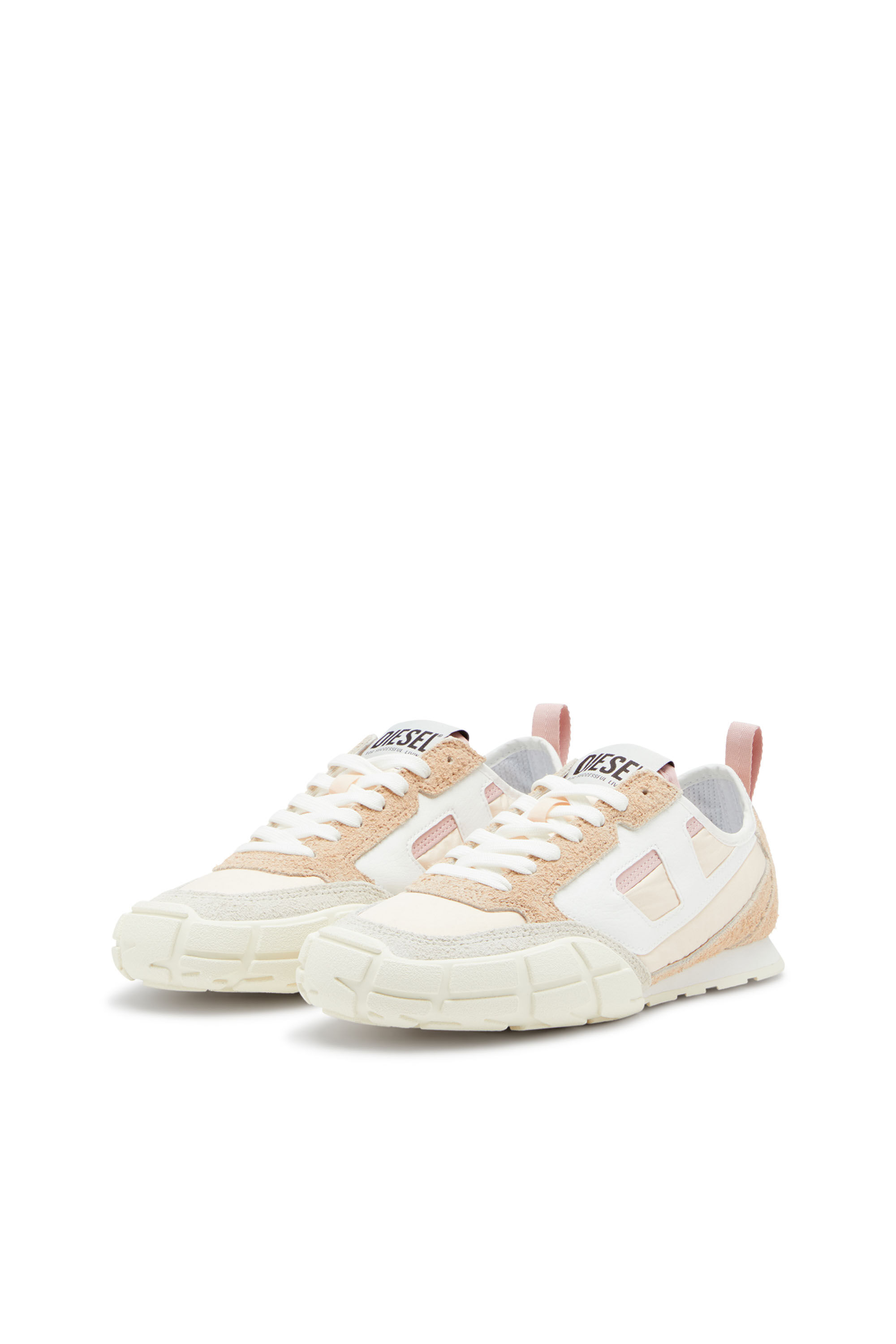Diesel - S-PAGODHA LOW W, Female's Sneakers in leather, suede and ripstop in null - 8