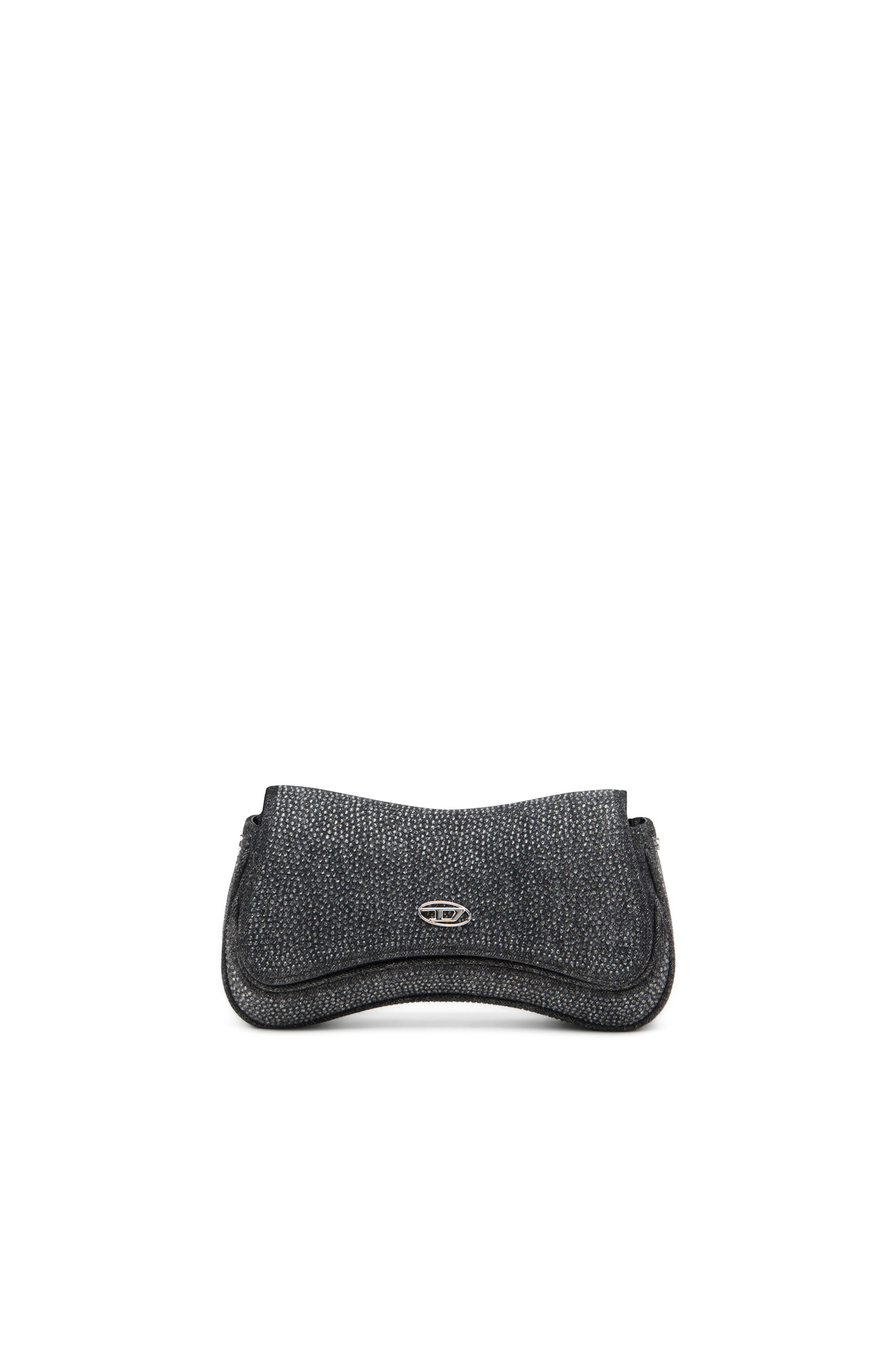 Diesel - PLAY CLUTCH, Female's Clutch in crystal denim in ブラック - 1
