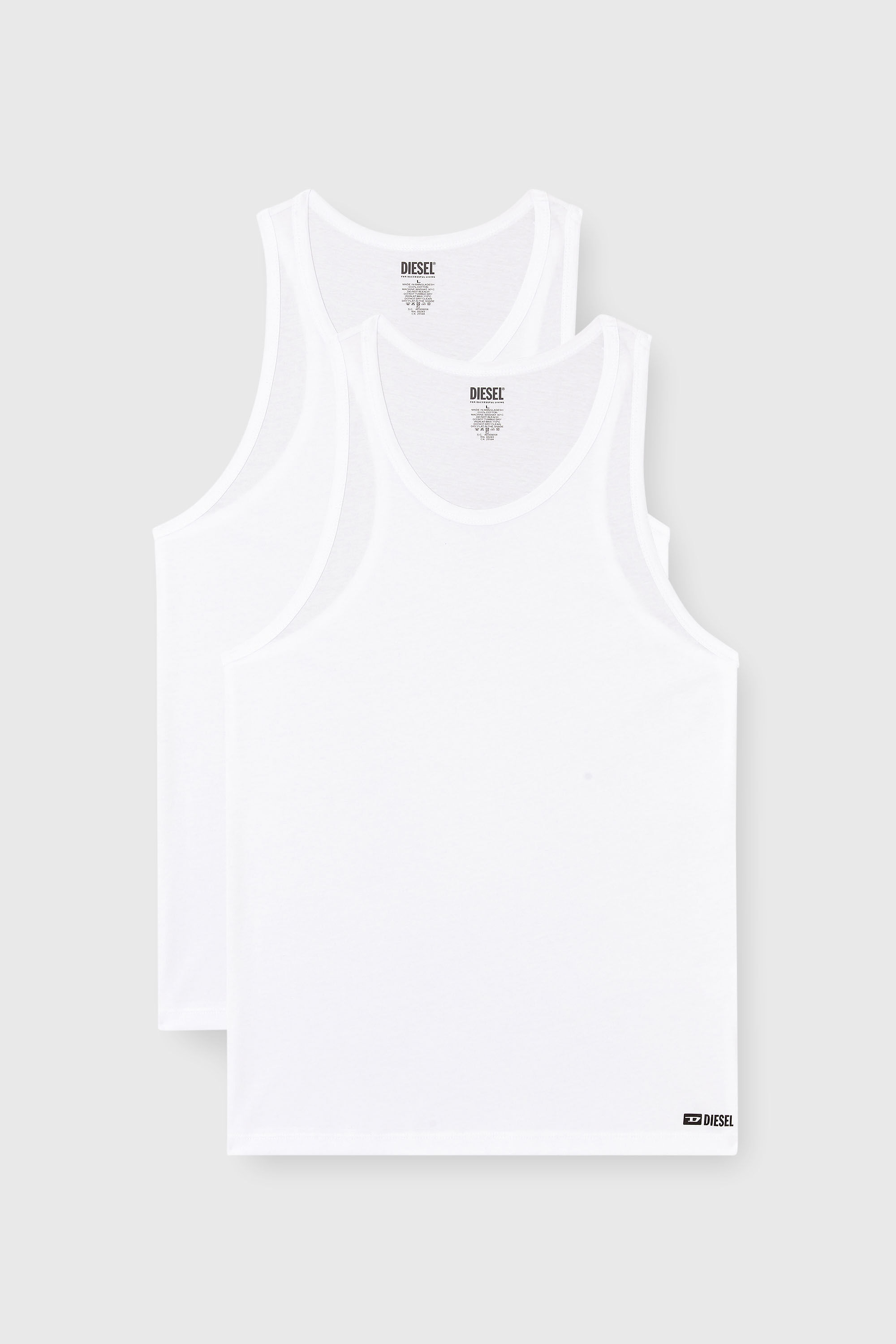 Diesel - WALTY-D-BOX-2PACK, Male's タンクトップ2枚パック in ホワイト - 2