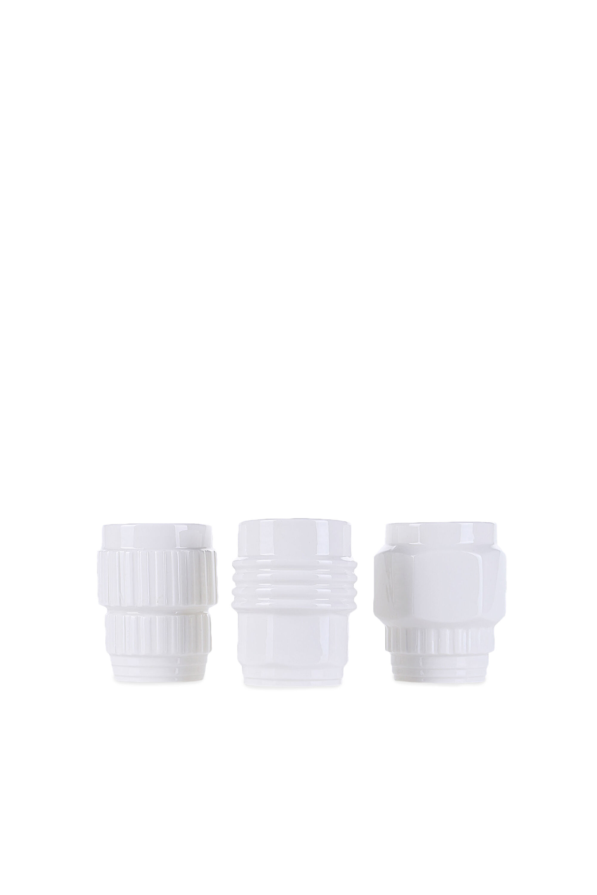 Diesel - 10910 MACHINE COLLEC, Unisex's Assorted porcelain mugs, set of 3 in ホワイト - 1