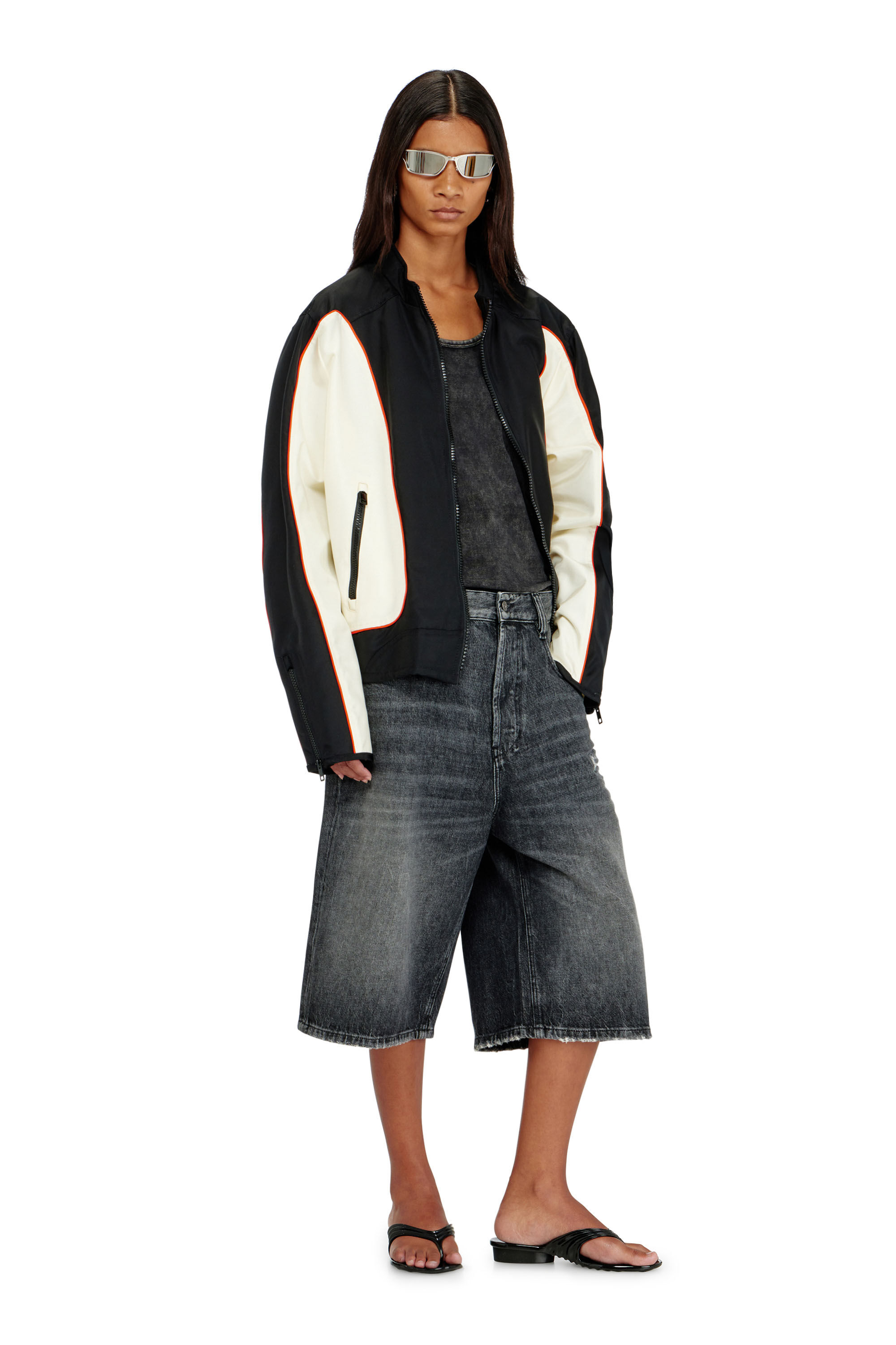 Diesel - MELISSA QUANTUM THONG, Female's Sculptural flip-flops in Melflex&reg; in ブラック - 1