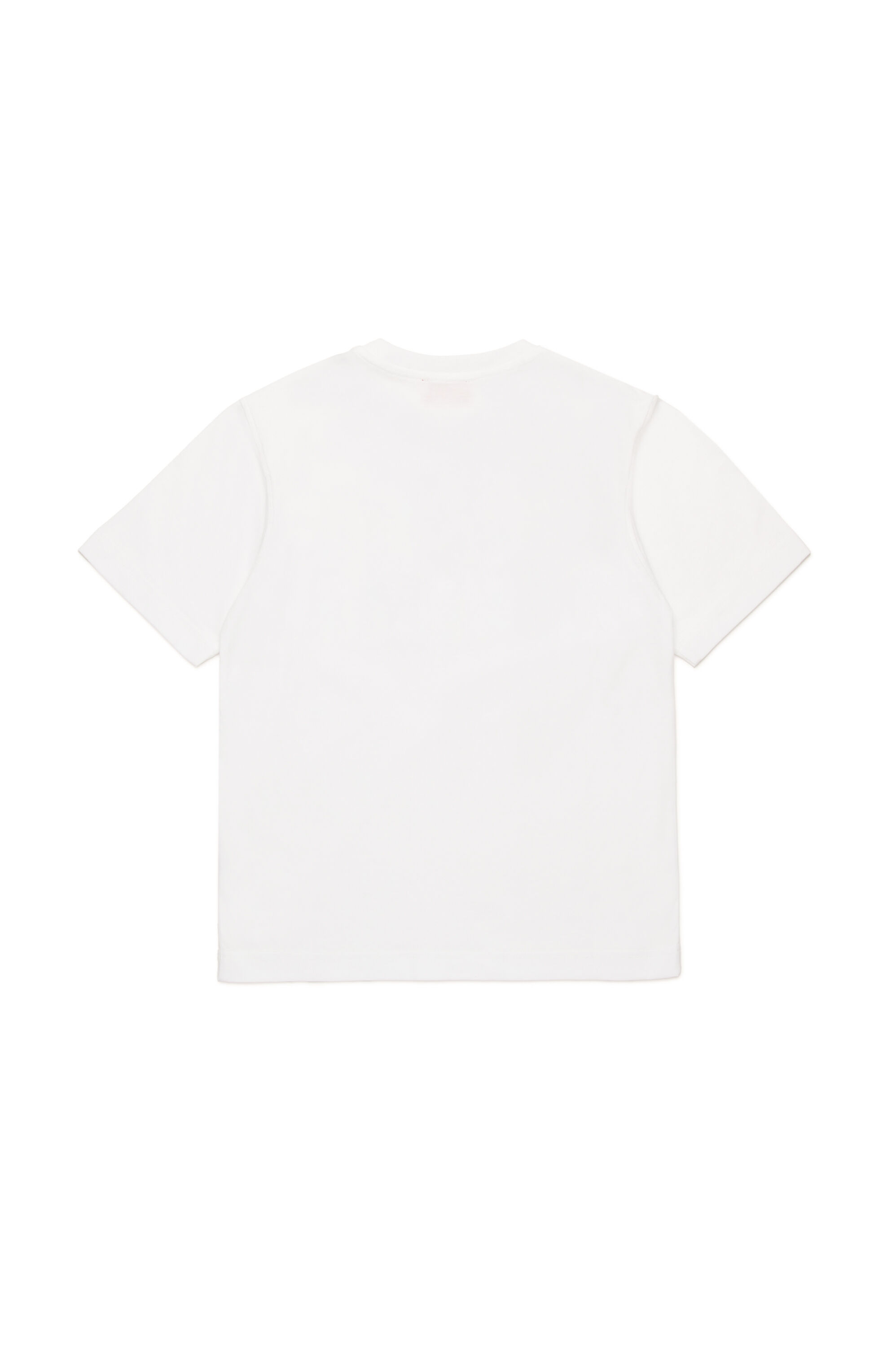 Diesel - TBOXT OVER, Male's T-shirt with superimposed logos in ホワイト - 2